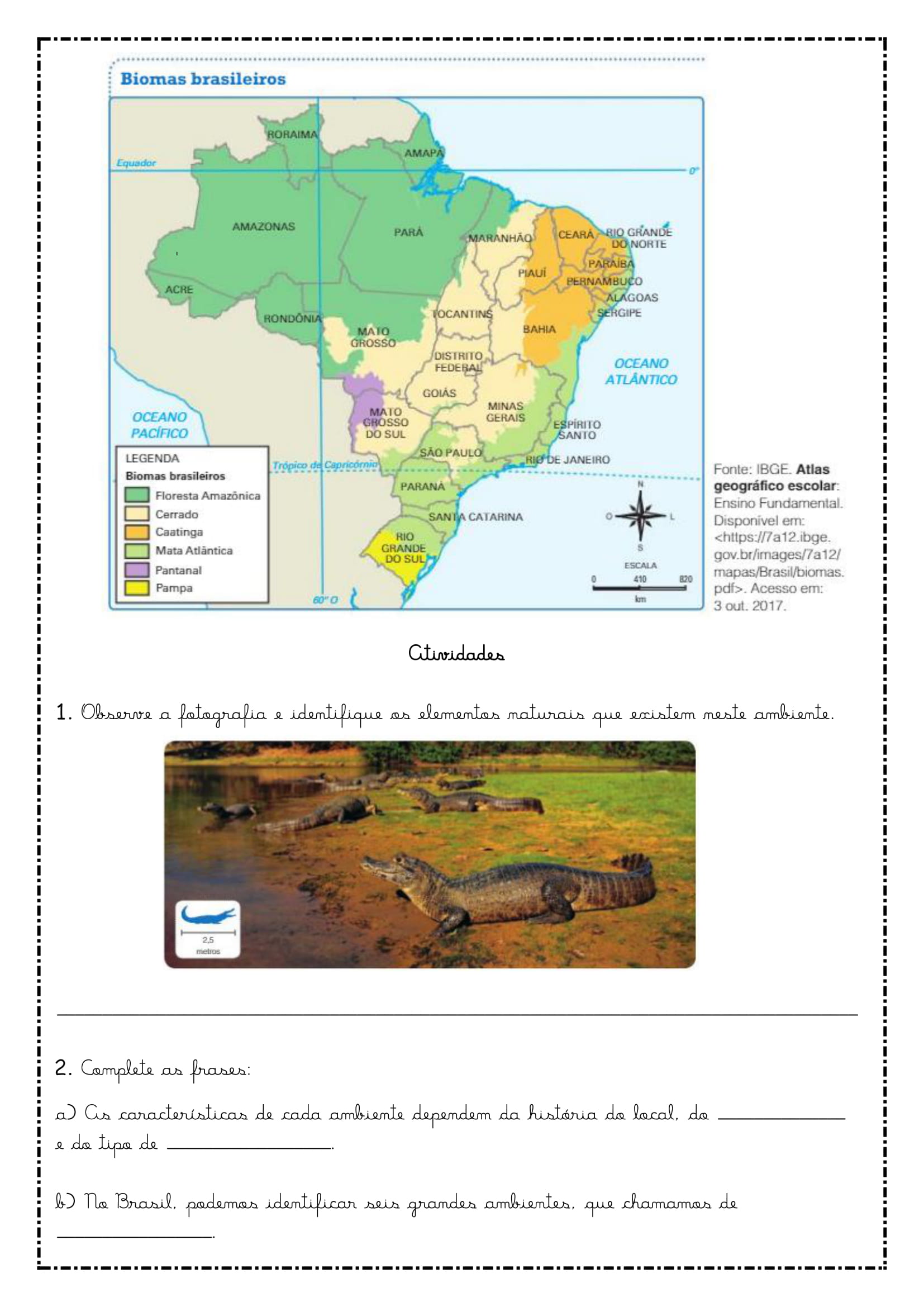 Biomas Brasileiros Bioma Brasileiro Biomas Atividades De Geografia