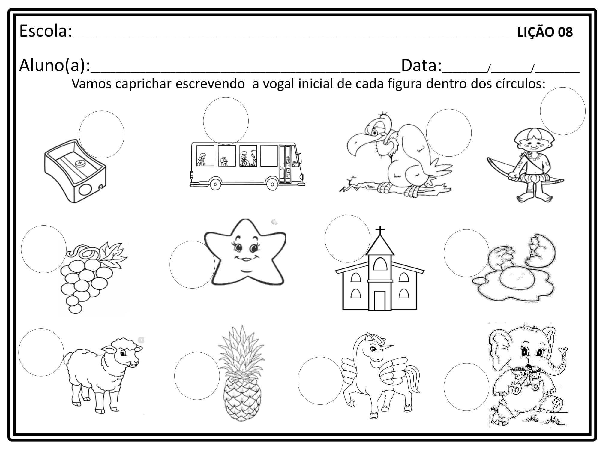 Alfabetiza O Atividades Envolvendo As Vogais Letra Cursiva