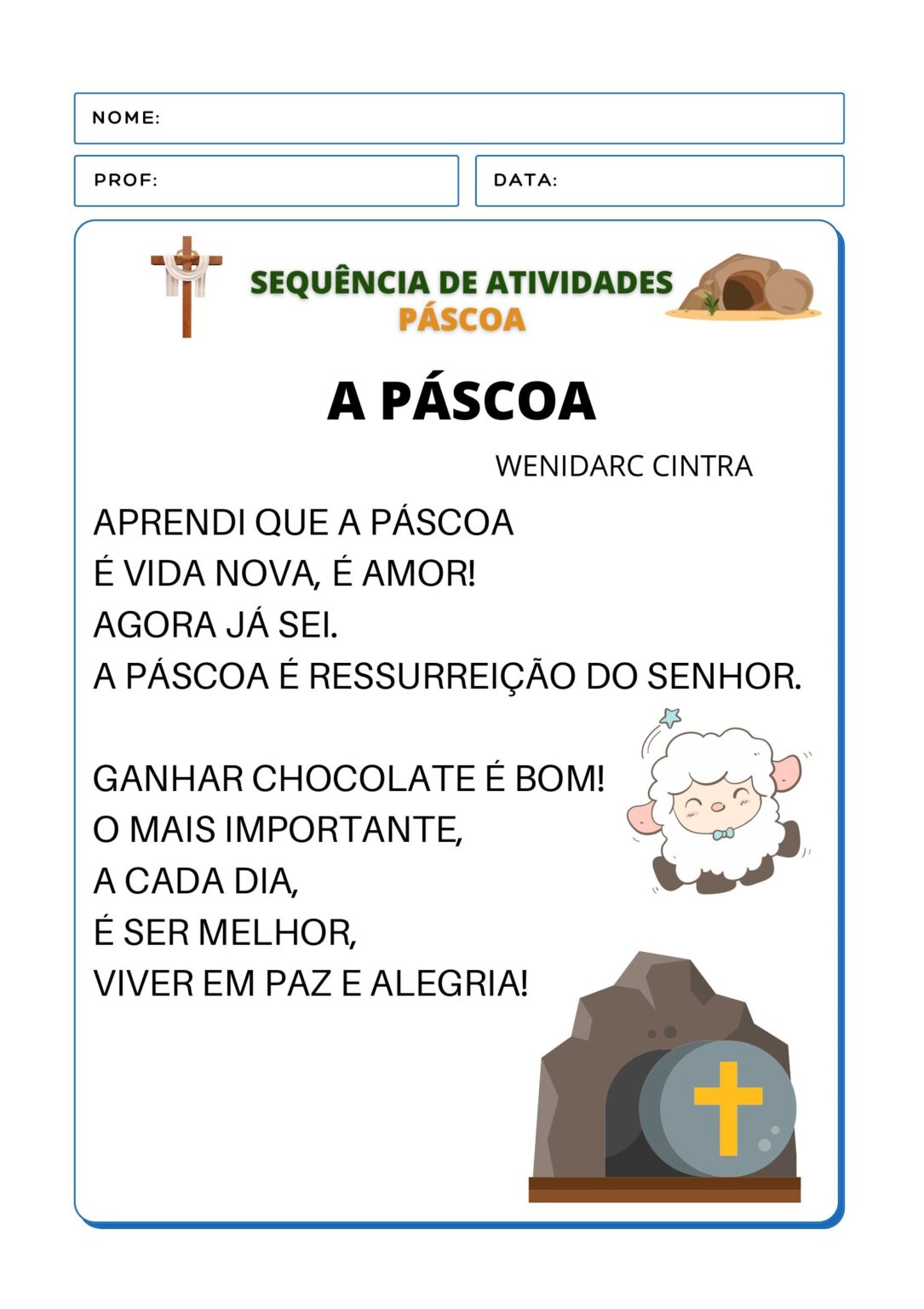 1º ano - Sequência didática - tema: PÁSCOA - Cuca Super legal ...