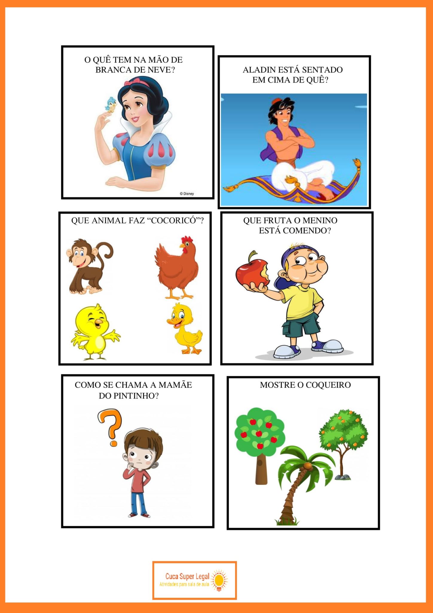 ED. INFANTIL - JOGO DE PERGUNTAS E RESPOSTAS - FICHAS PARA IMPRIMIR ...