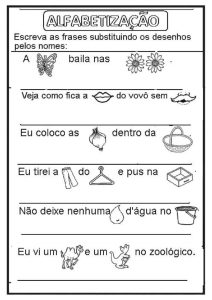 1º e 2º ano - ATIVIDADES DE ALFABETIZAÇÃO - FRASES ENIGMÁTICAS - Cuca ...