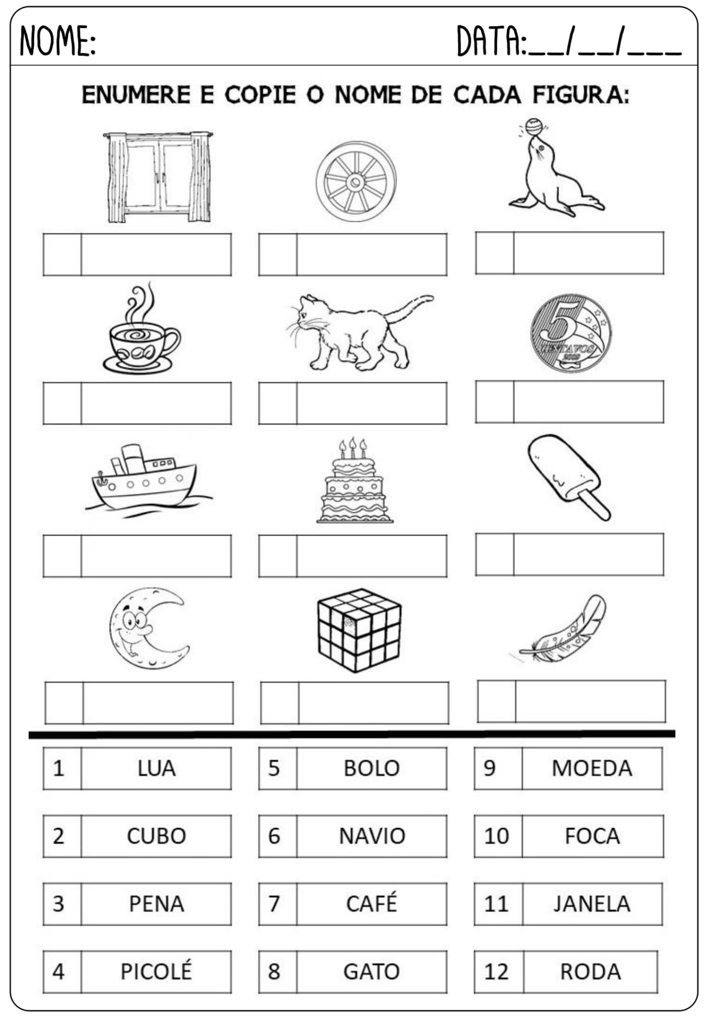 1º ano - ATIVIDADES DE ALFABETIZAÇÃO - SÍLABAS SIMPLES - Cuca Super ...