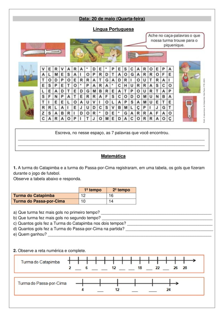 Ano Atividades L Portuguesa E Matem Tica Cuca Super Legal Educa O Coordena O