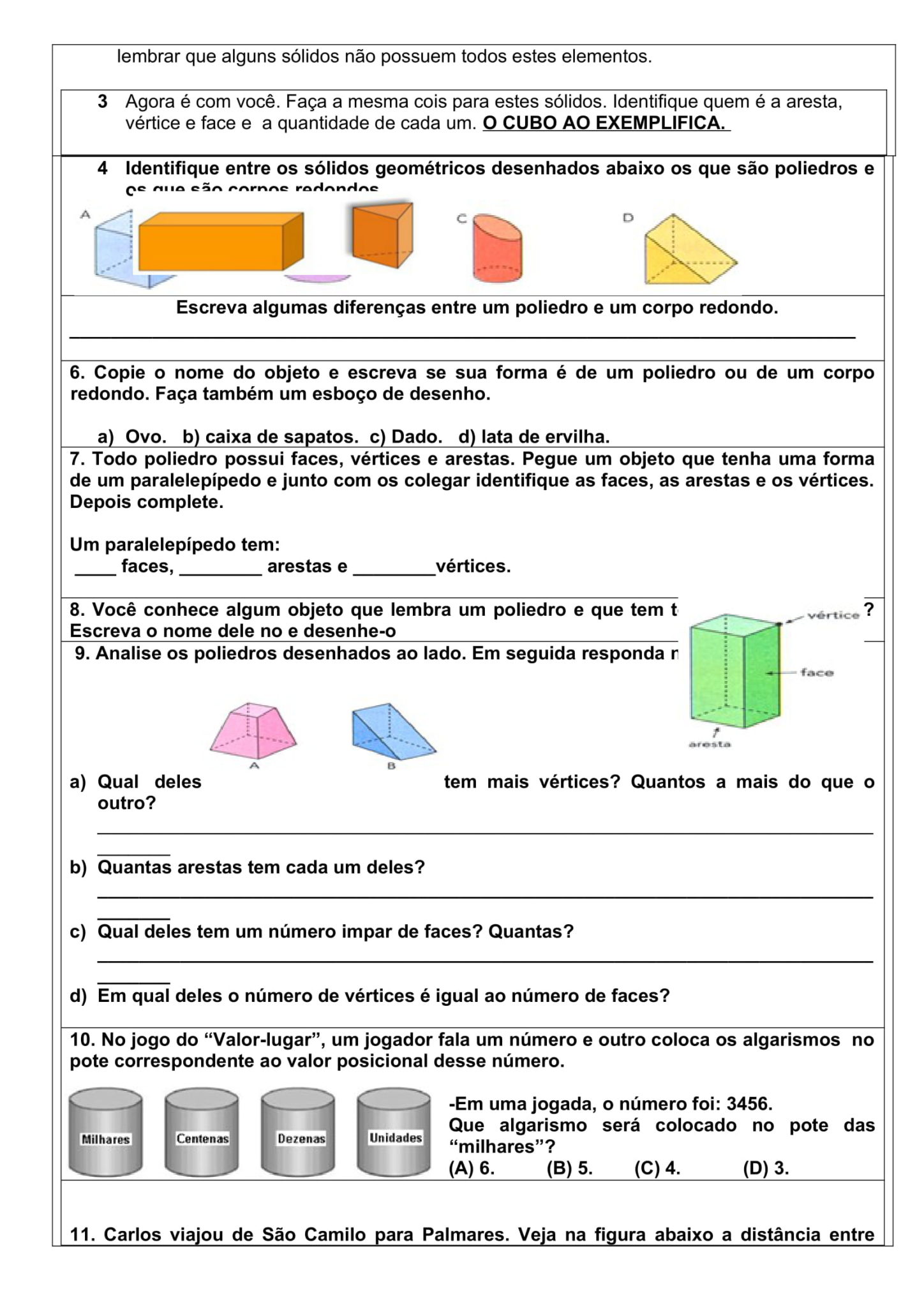 PLANOS DE AULA DE MATEMÁTICA DO º ao º ANO COM ATIVIDADES Cuca Super legal Educação