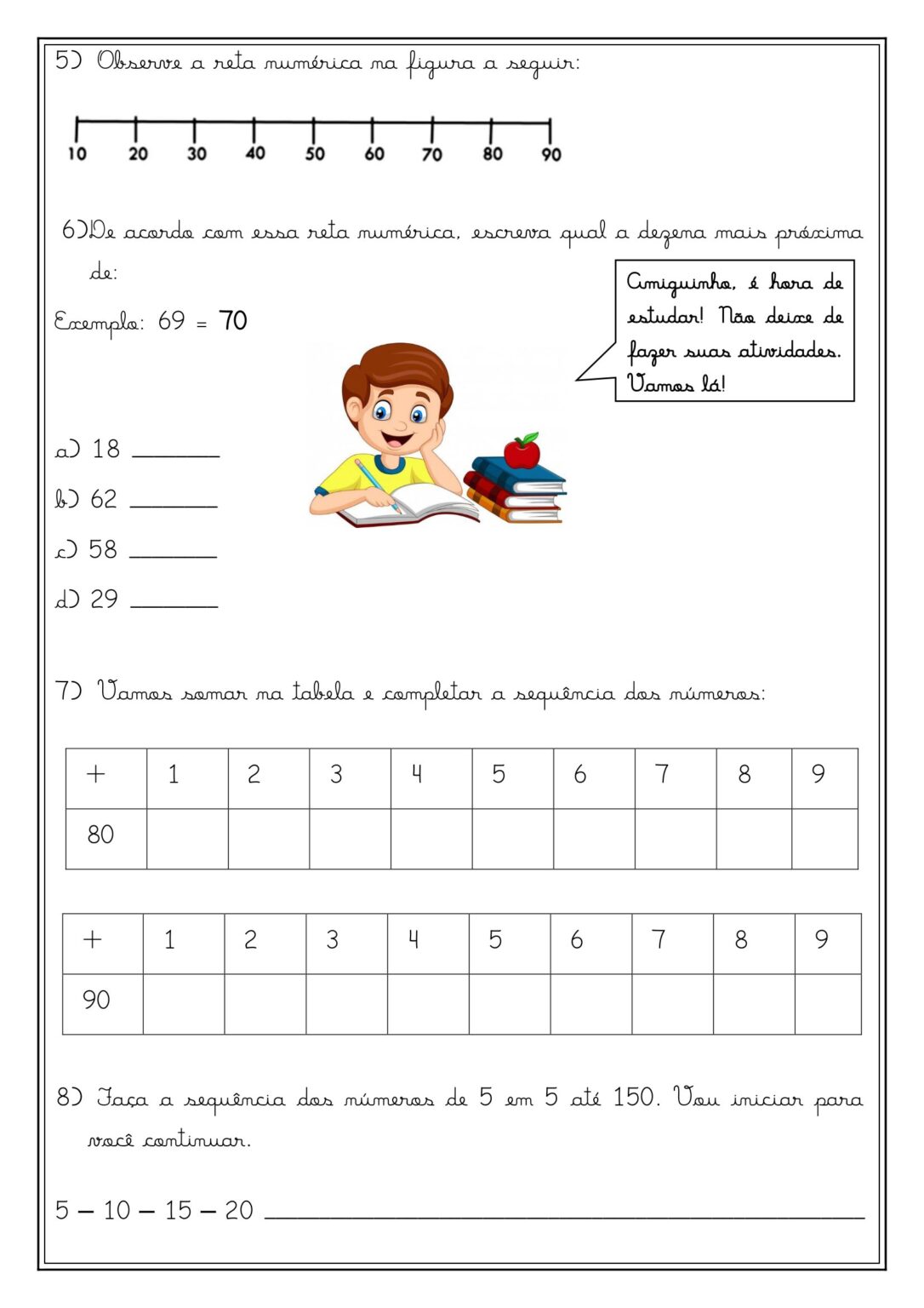 3º ano - ATIVIDADES DE MATEMÁTICA - SISTEMA DE NUMERAÇÃO DECIMAL - Cuca ...