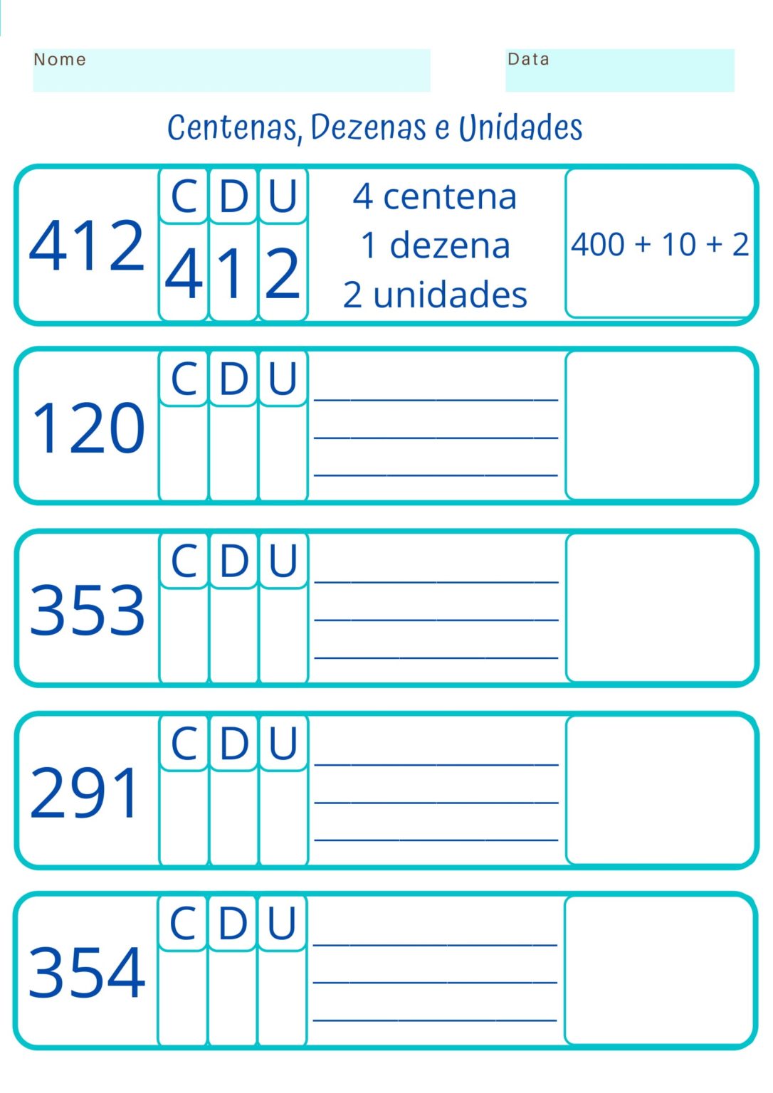 Compondo E Decompondo Numeros - FDPLEARN