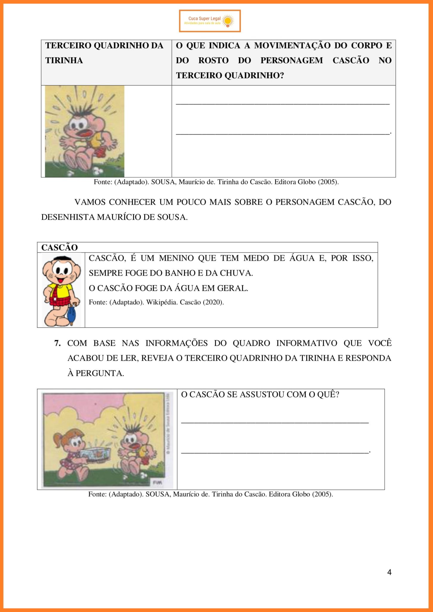 2º ANO - ATIVIDADES DE LEITURA E INTERPRETAÇÃO DE TEXTO - TIRINHA ...