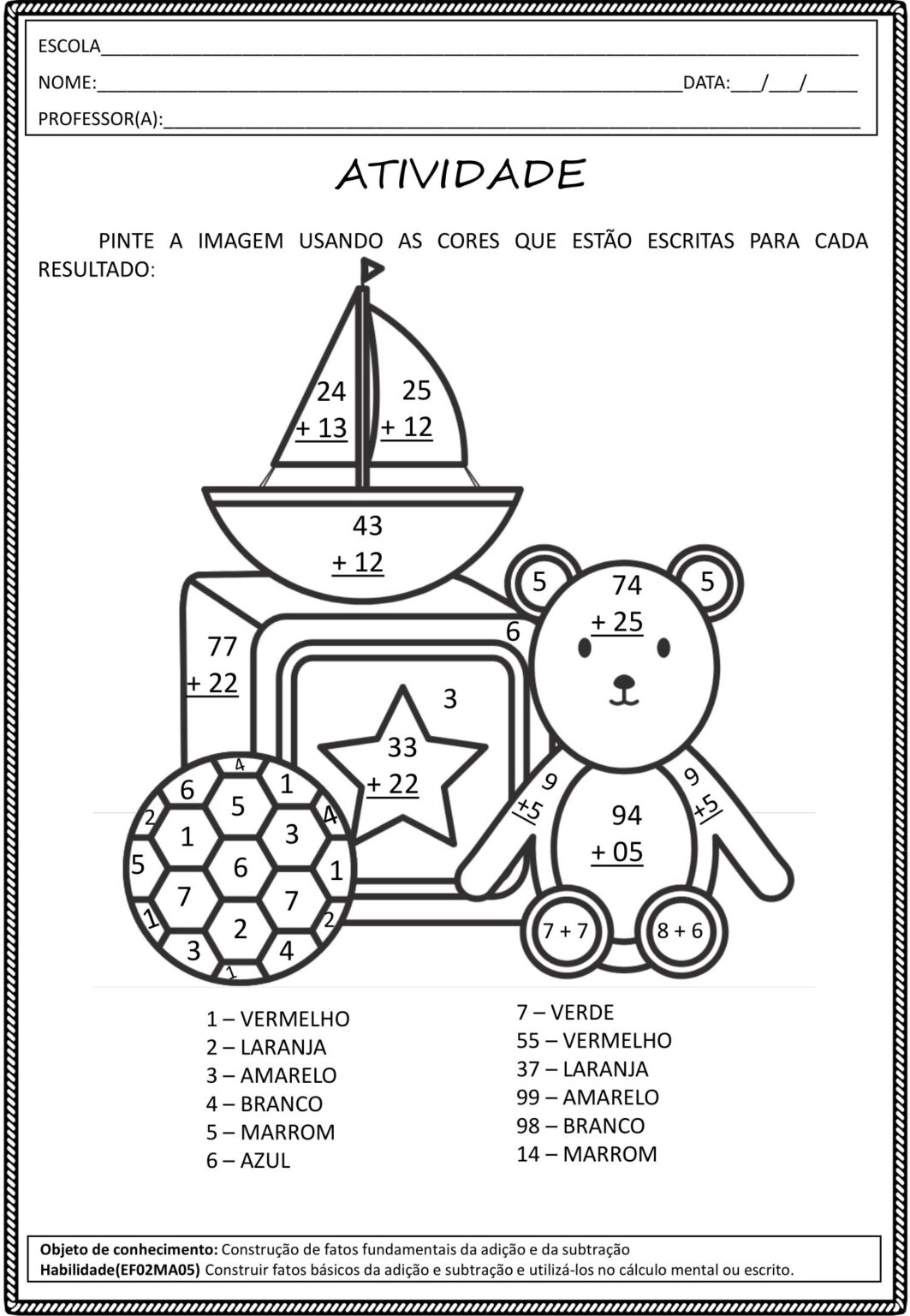 2º ANO - Atividades de adição e subtração alinhadas a BNCC - Cuca Super ...