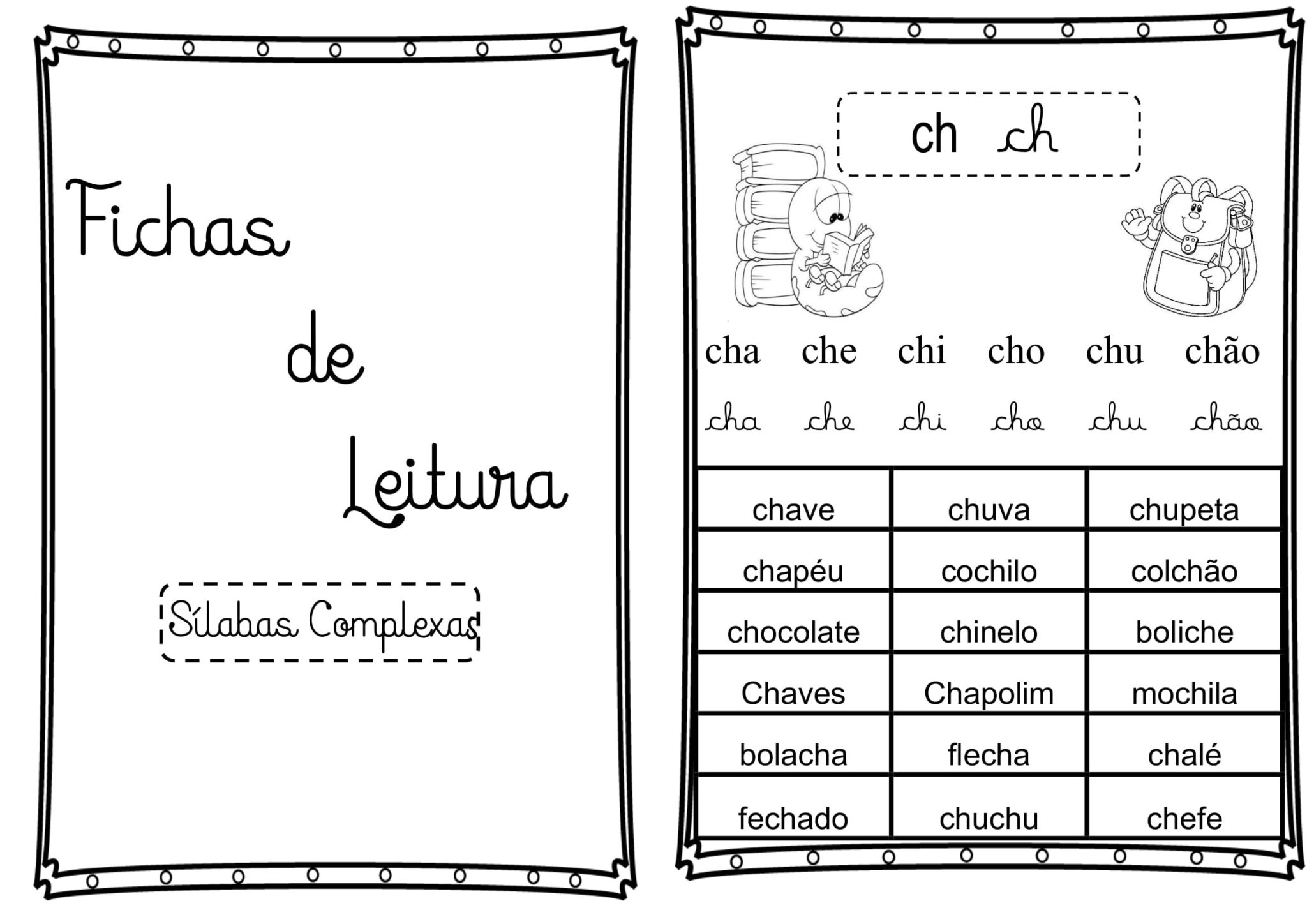 Fichas De Leitura Silabas Complexas Cuca Super Legal Educacao Images