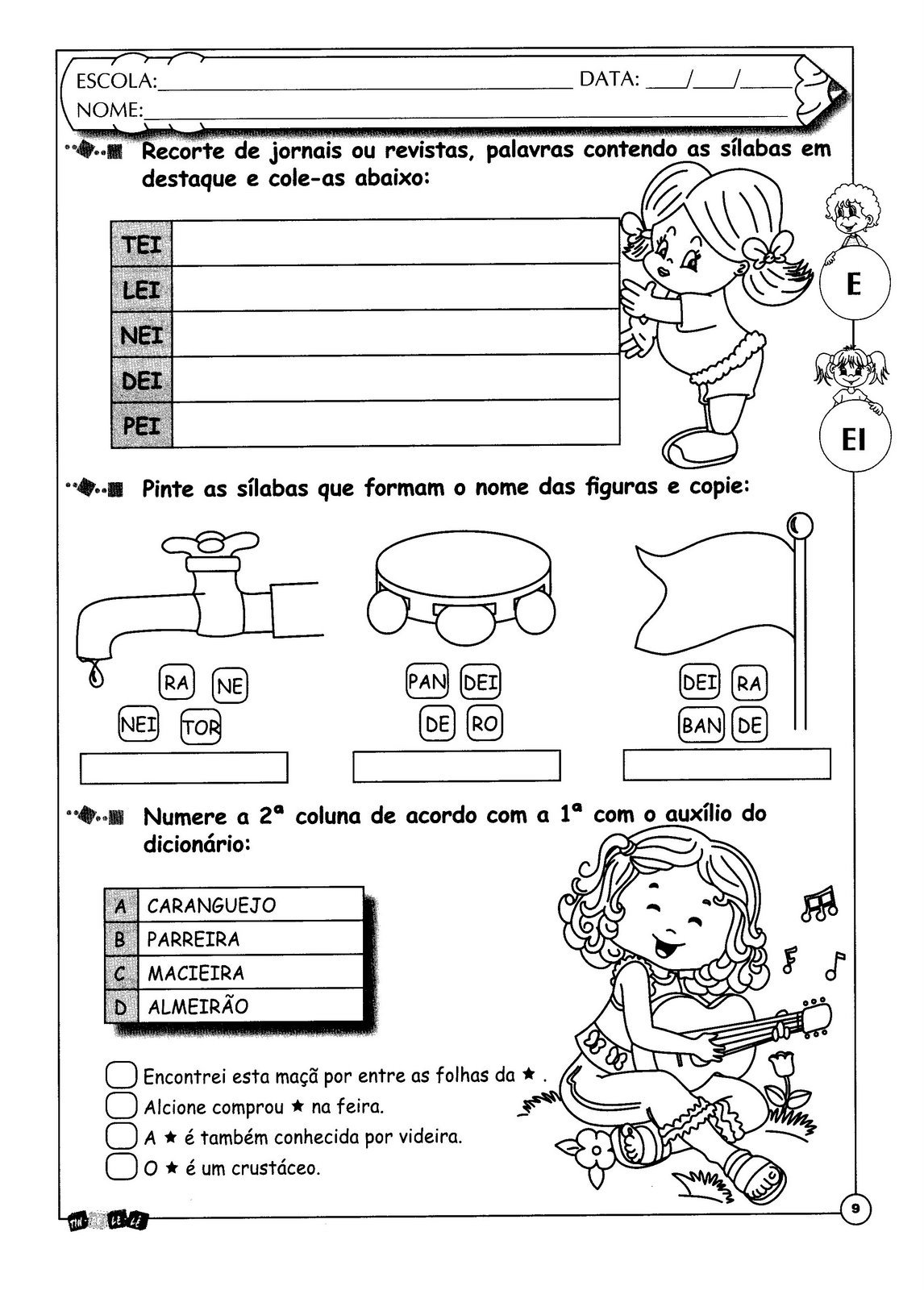 E Ano Atividades Online De Ortografia Todas As Dificuldades Ortogr Ficas Cuca Super