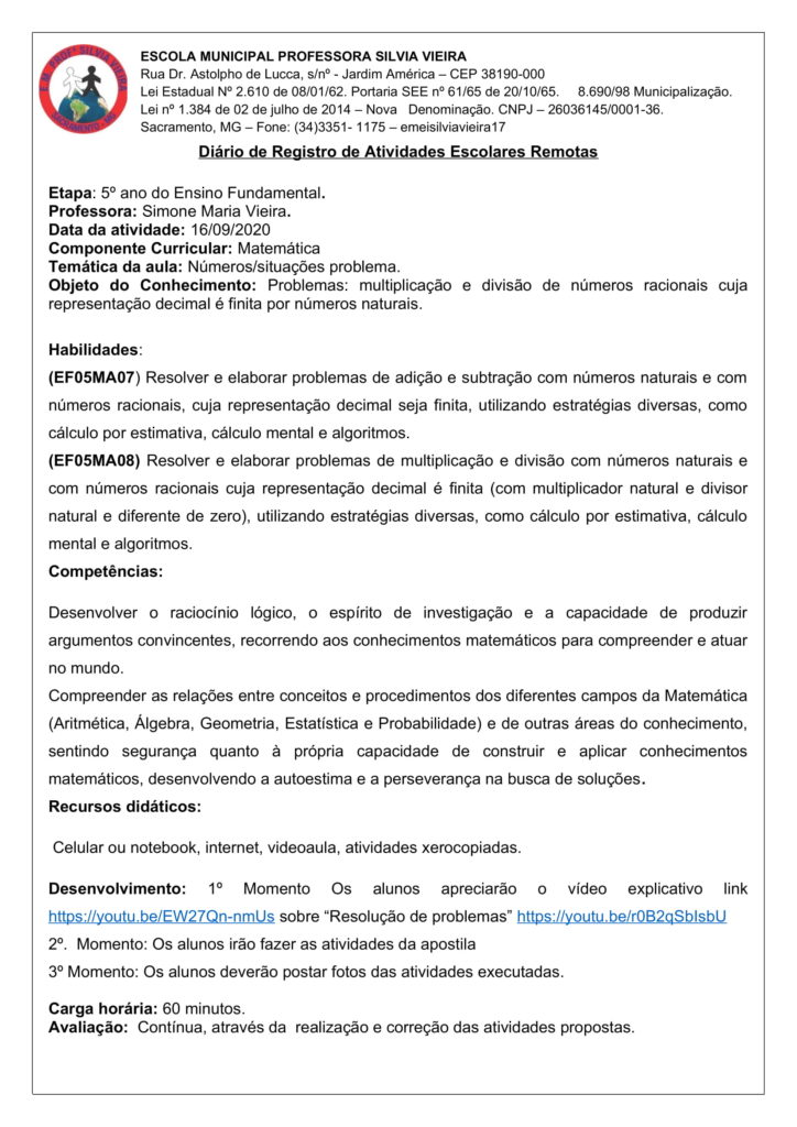 Números, lógica e argumentação matemática: tudo junto e misturado! - Planos  de aula - 5º ano