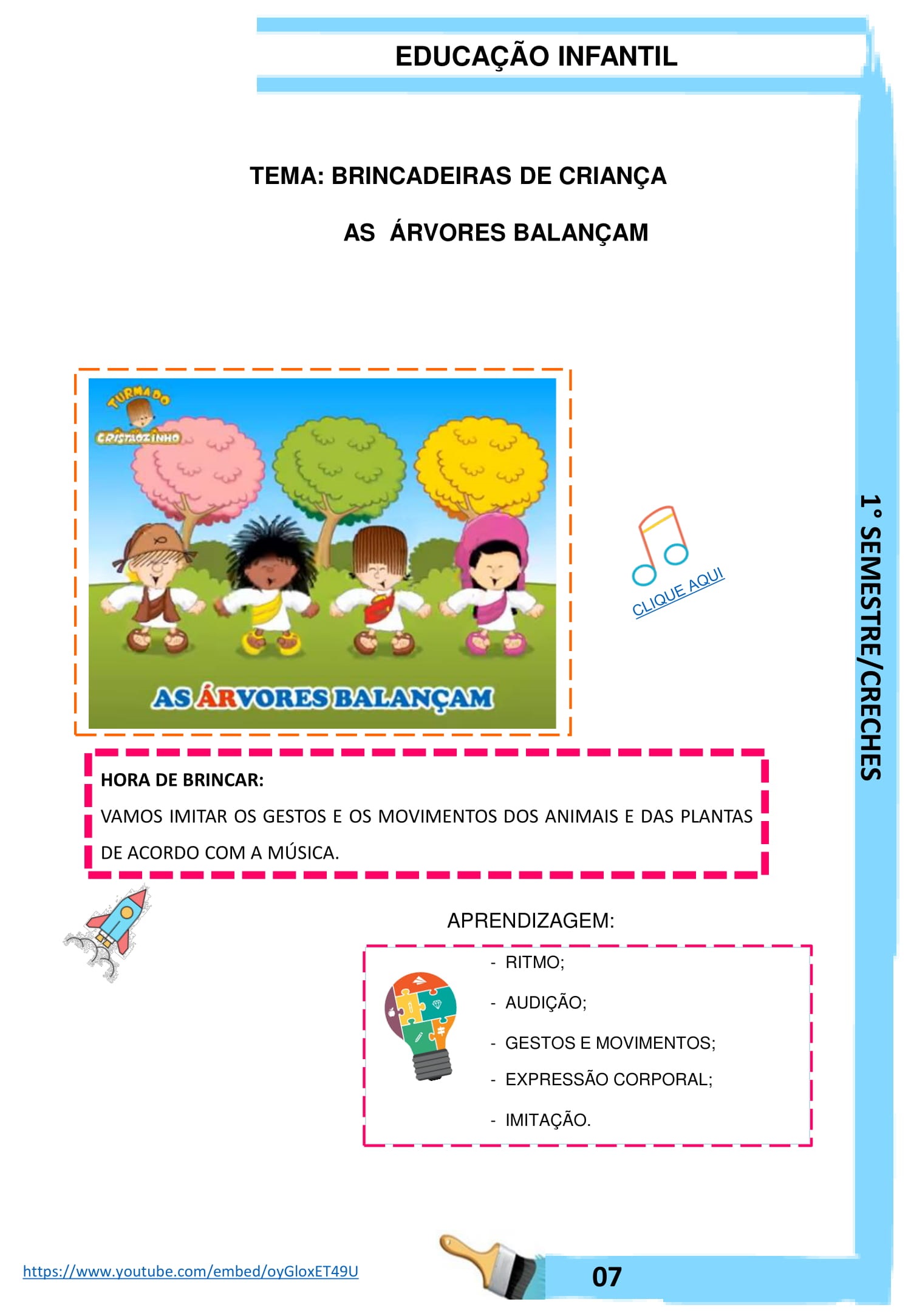 Plano De Aula Brinquedos E Brincadeiras Educação Infantil
