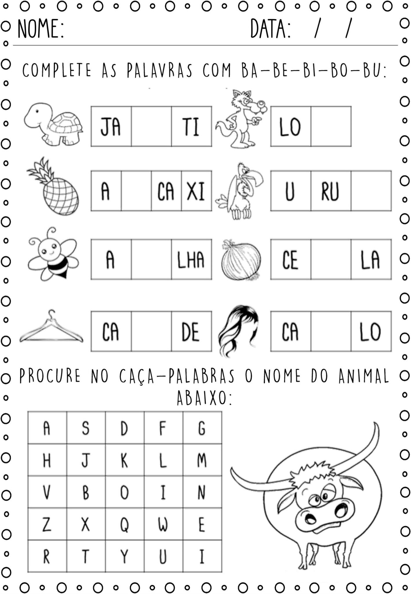 Ed. infantil - ATIVIDADES DE REFORÇO PARA A ALFABETIZAÇÃO - Cuca Super ...