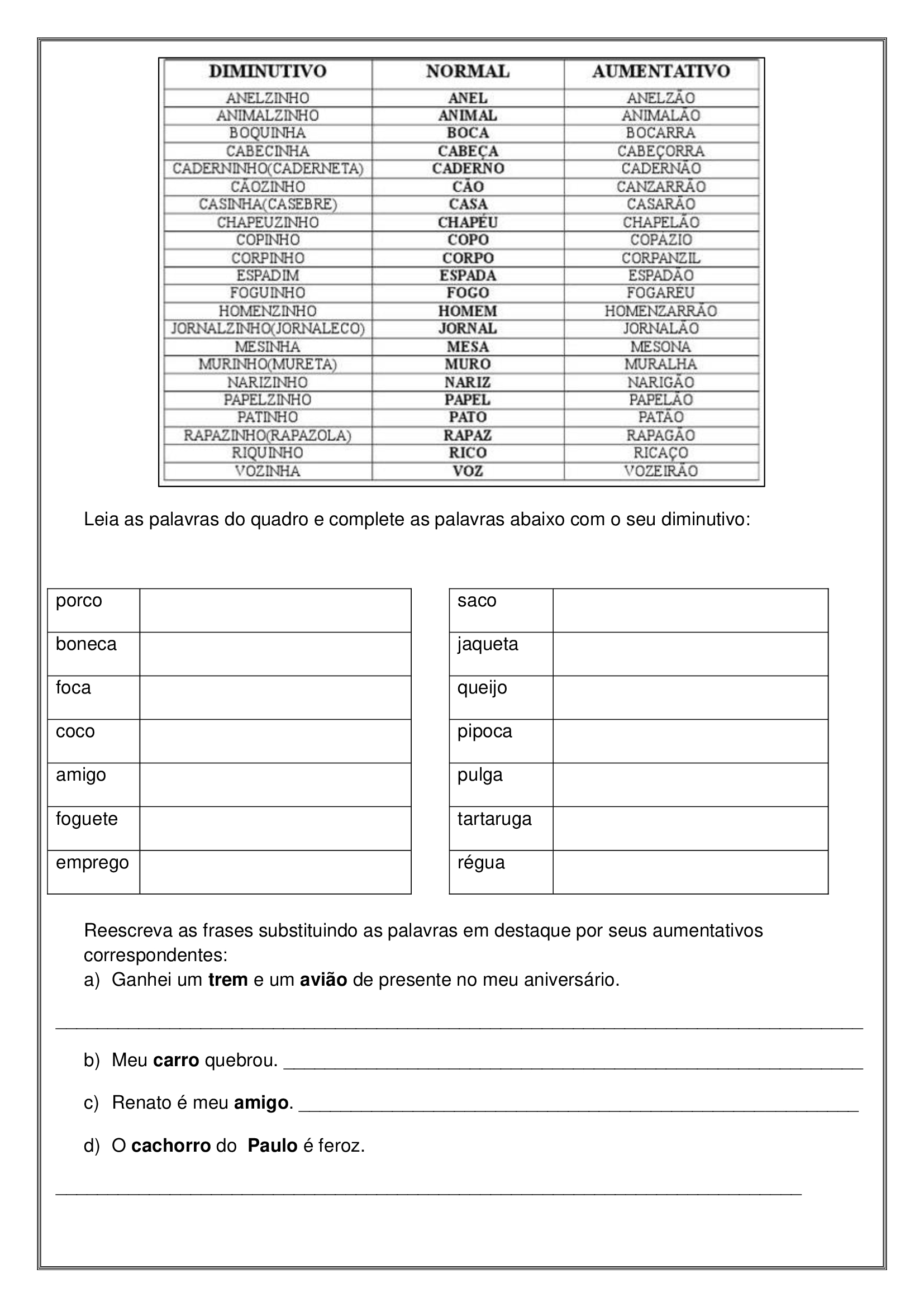 Ano Ativides De Leitura E Interpreta O De Texto Grau Do Substantivo Cuca Super Legal