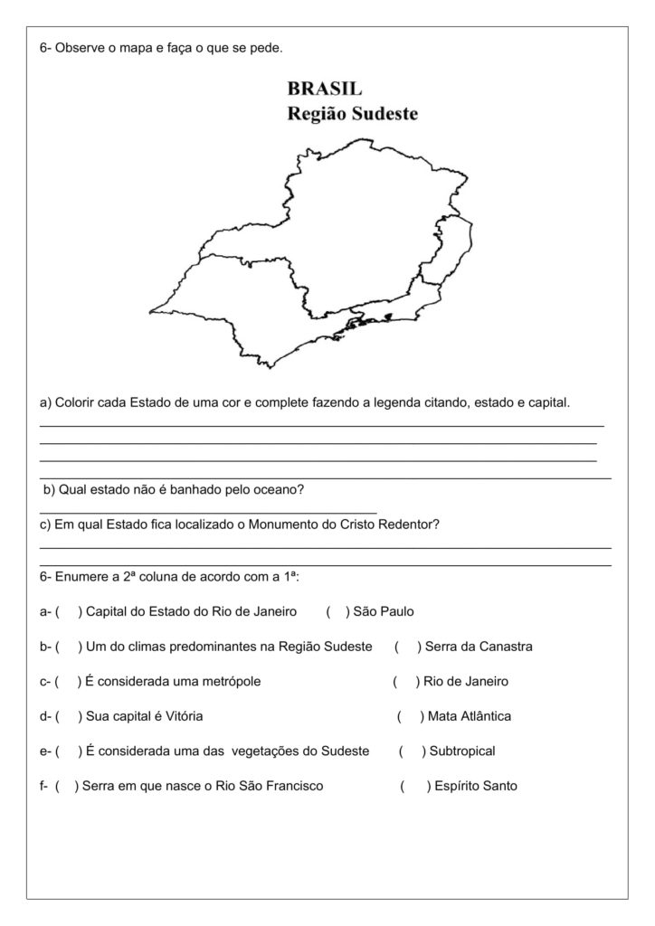 5º Ano Aula Integrada Geografia E História RegiÃo Sudeste Cuca Super Legal Educação 4492