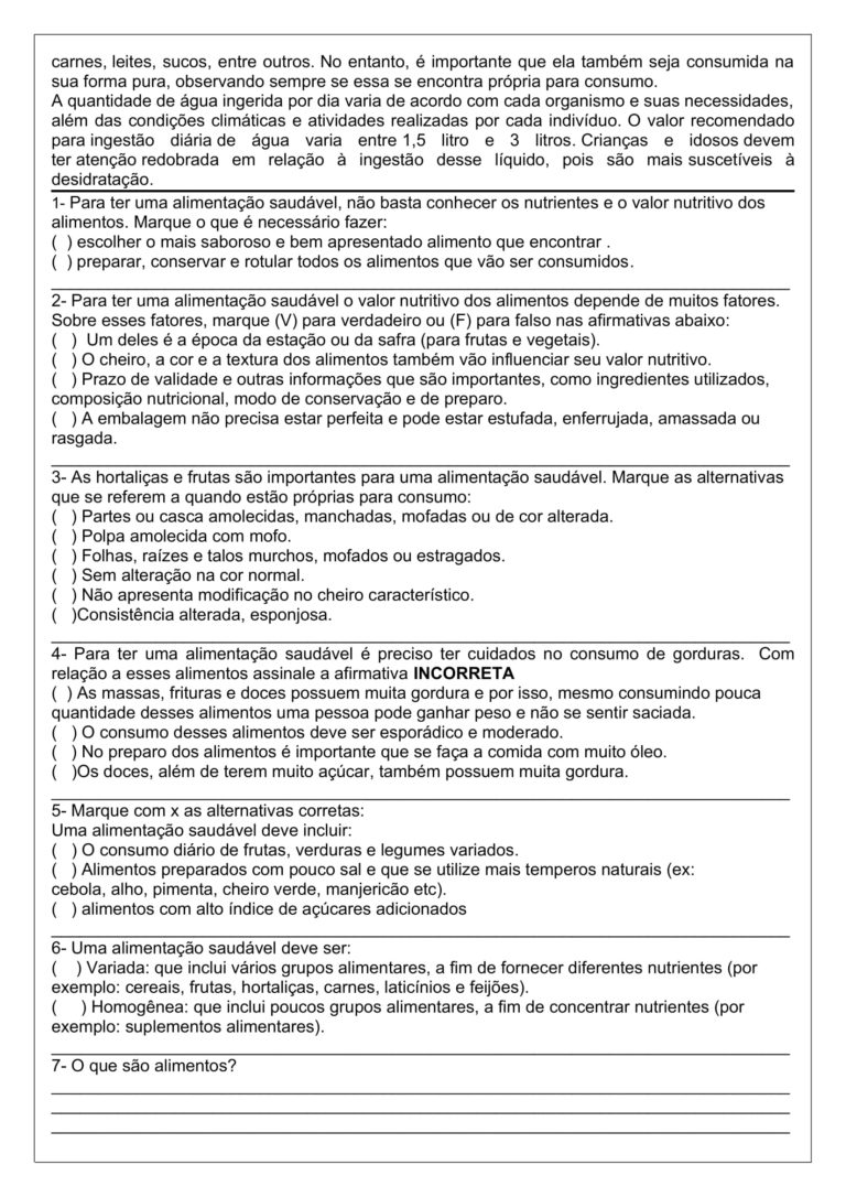 5º ANO - PLANO DE AULA E ATIVIDADES INTEGRADAS DE CIÊNCIAS: nutrição do ...