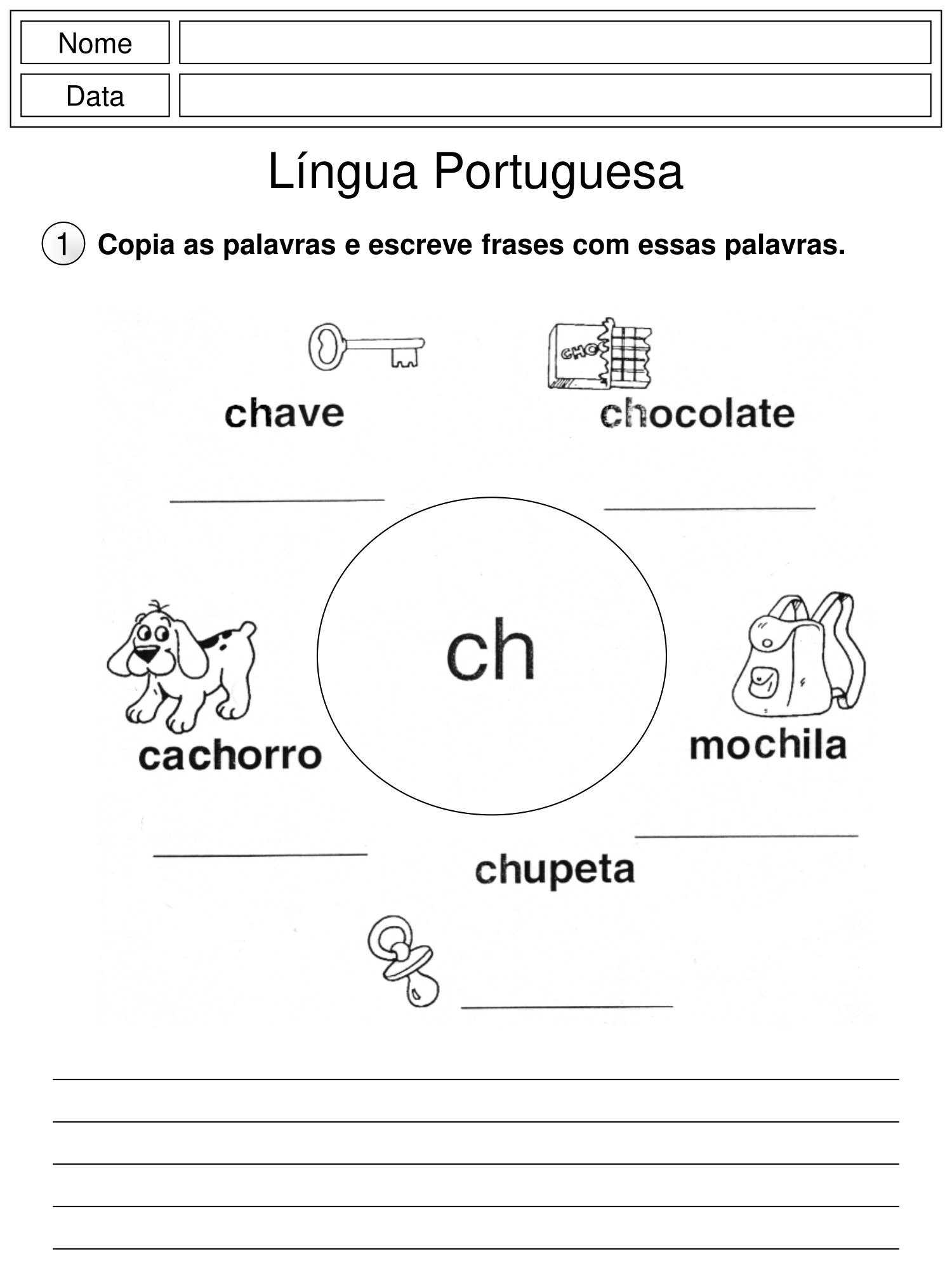 1º ao 3º ano - Atividades de ortografia - LH - NH - CH - Cuca Super ...