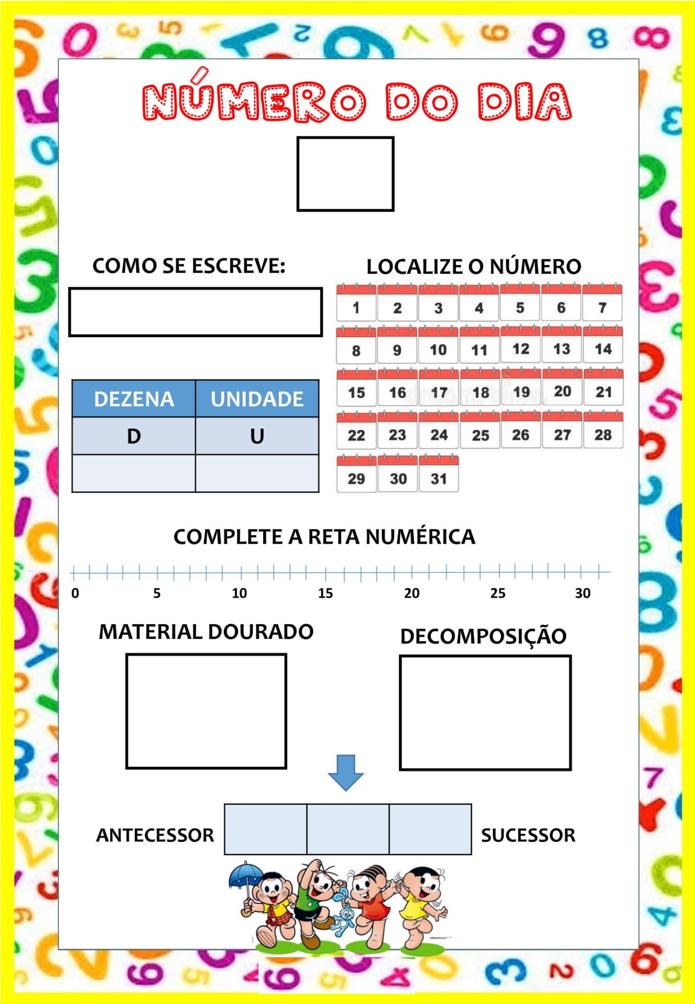 Número do dia - Atividade muito interessante e eficiente - Cuca Super ...