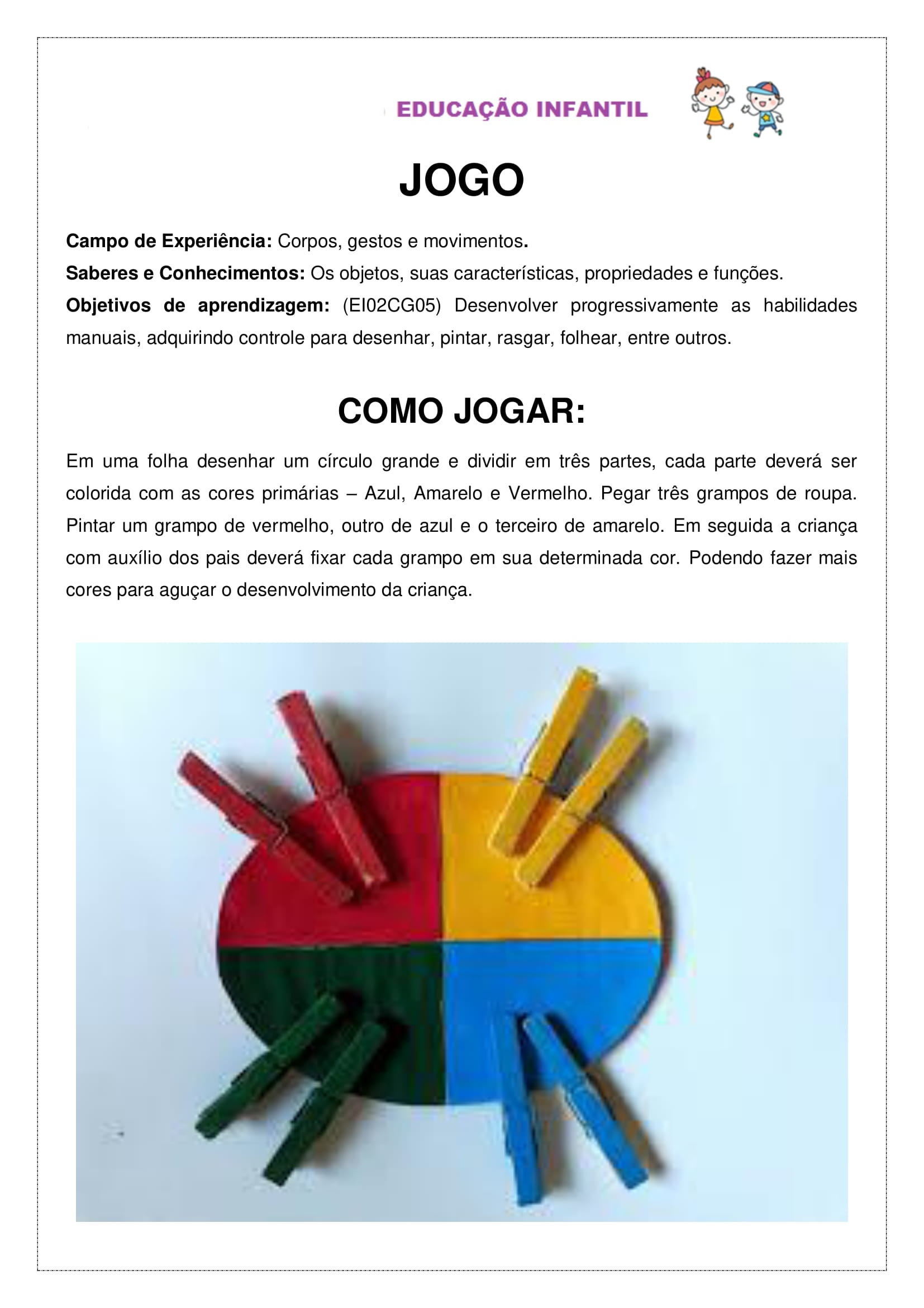 Ed. INFANTIL - ATIVIDADES : CAMPO DE EXPERIÊNCIA: ESCUTA, FALA ...