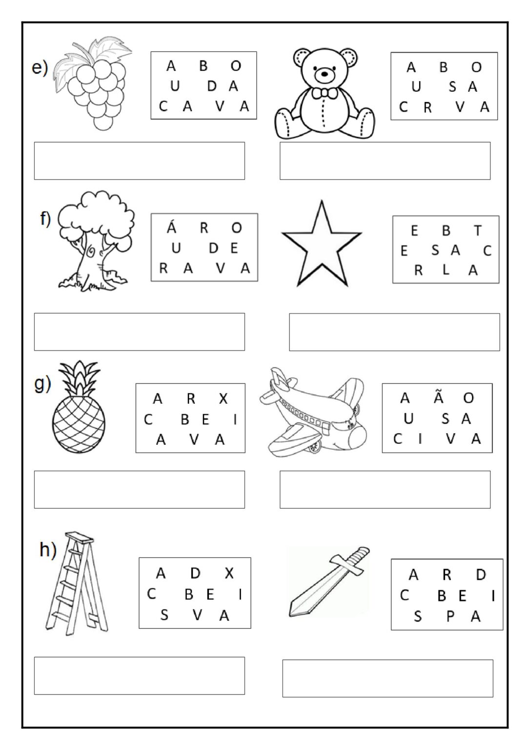 1 º ano - Atividades complementares de alfabetização - reforço - Cuca ...