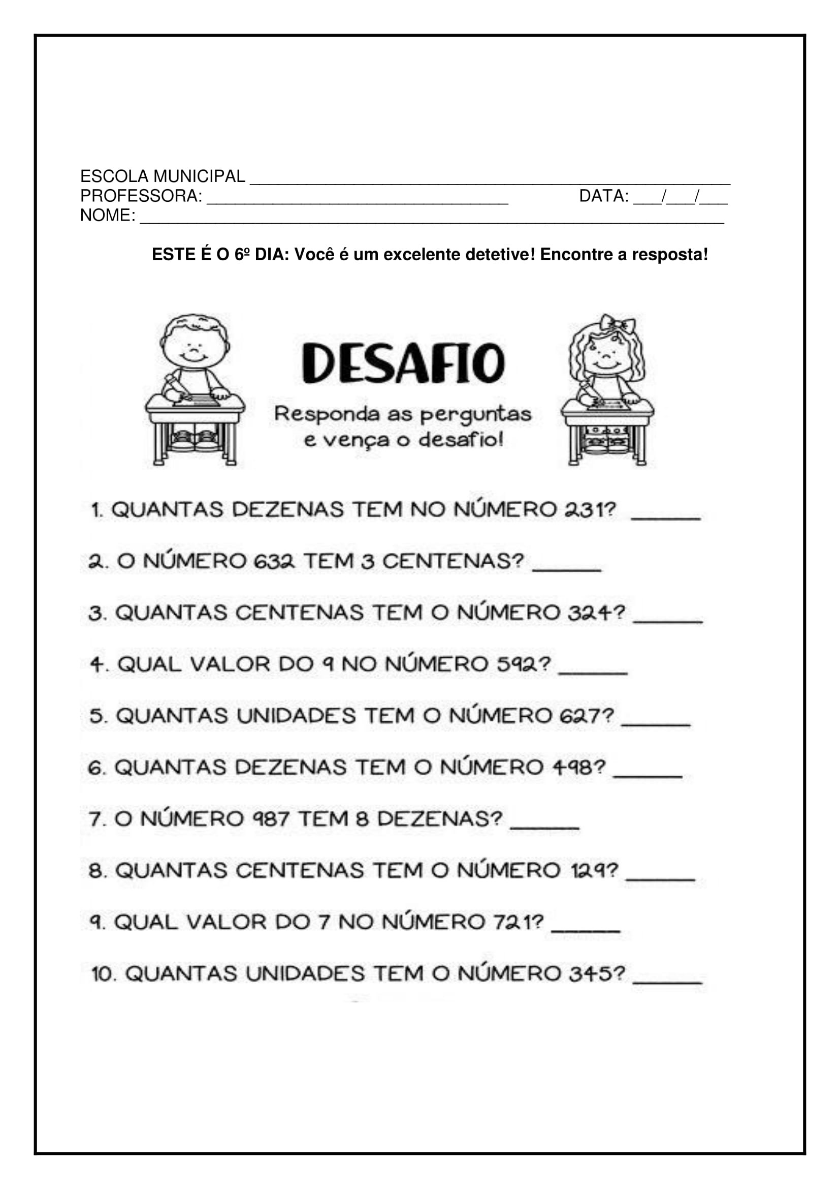 5º ano - Atividades semanais interdisciplinares super top - Cuca Super ...