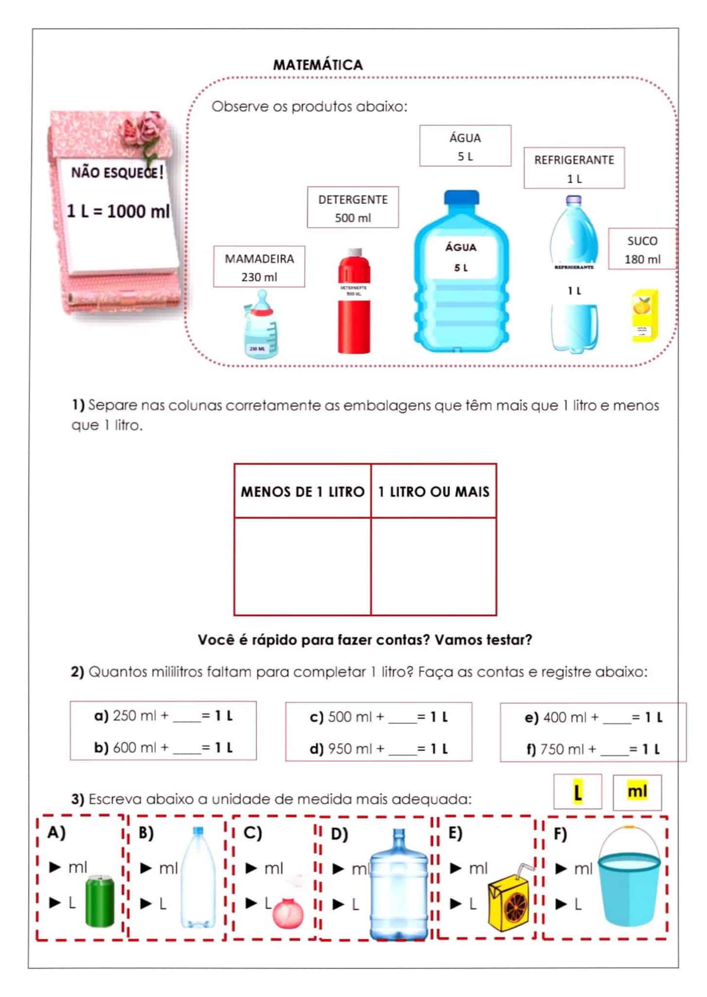 5º ANO - Atividades de matemática /BNCC - números e operações - Cuca ...