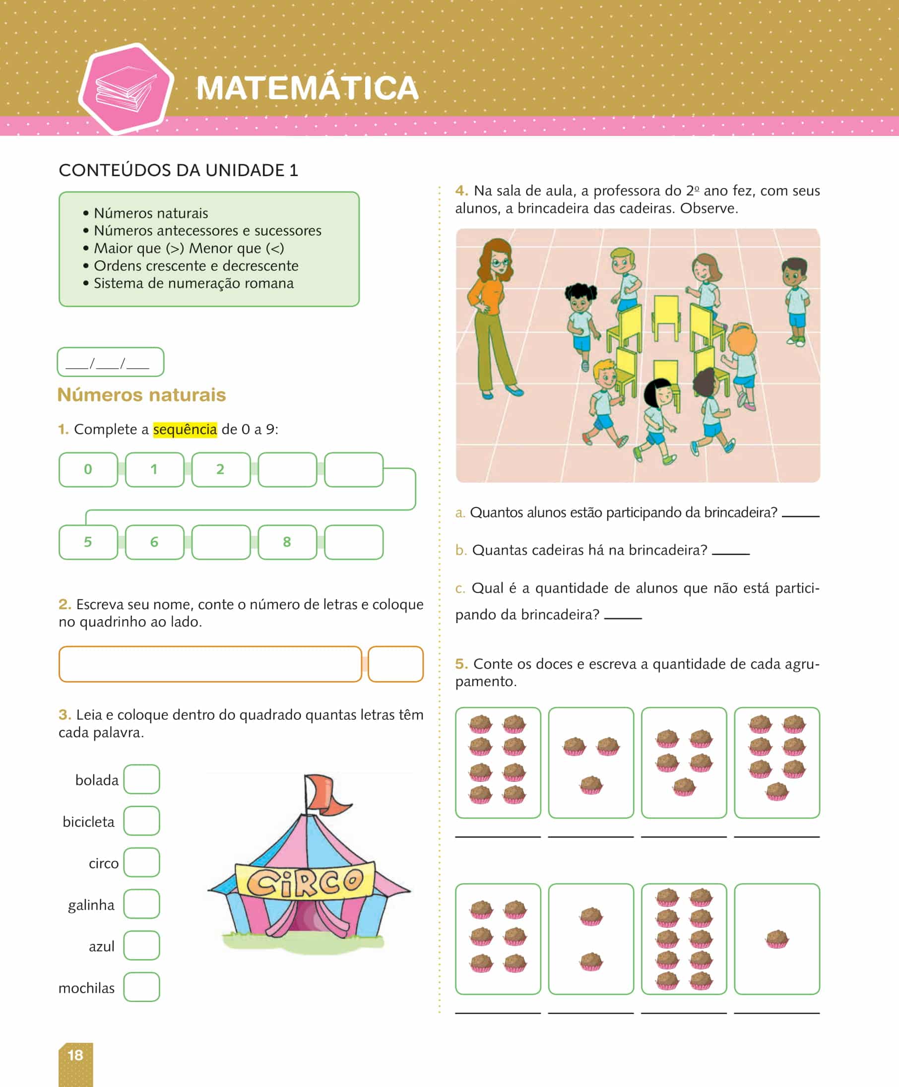 2º ANO / matemática - Atividades envolvendo números naturais - Cuca ...