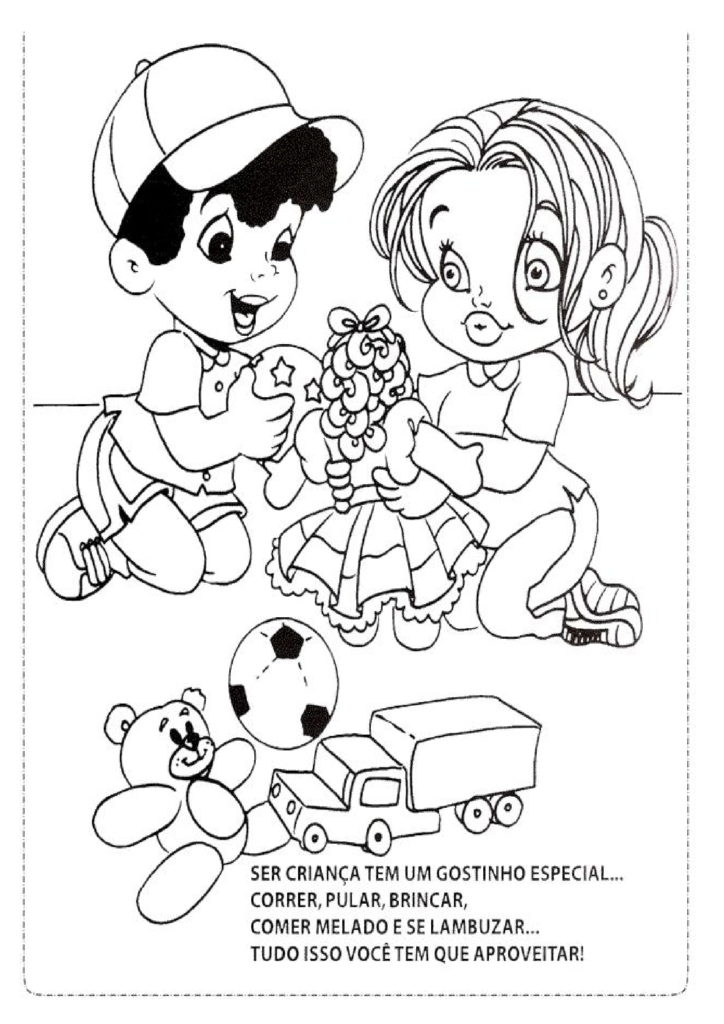 SEMANA DA CRIANÇA - Desenhos para pintar ou colorir - Cuca Super