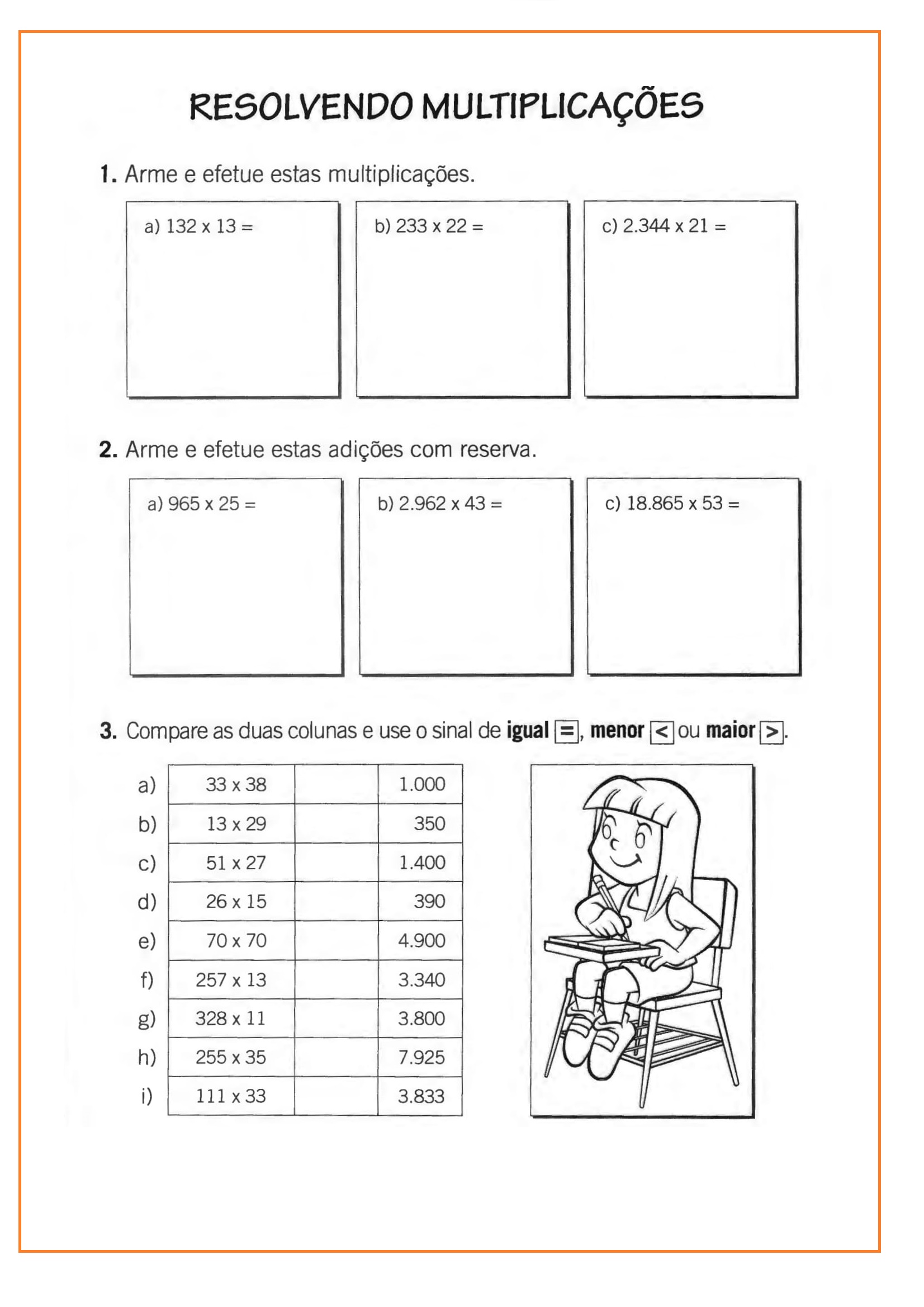 5º ano - ATIVIDADES DE MATEMÁTICA: MULTIPLICAÇÃO ( PROPRIEDADES) - Cuca ...