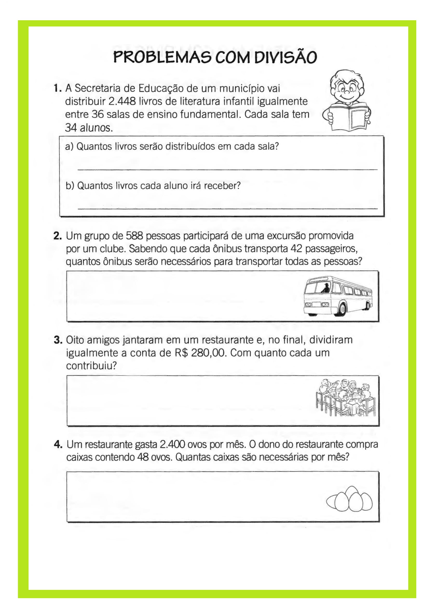 5º ano - MATEMÁTICA - Atividades envolvendo divisão e multiplicação ...