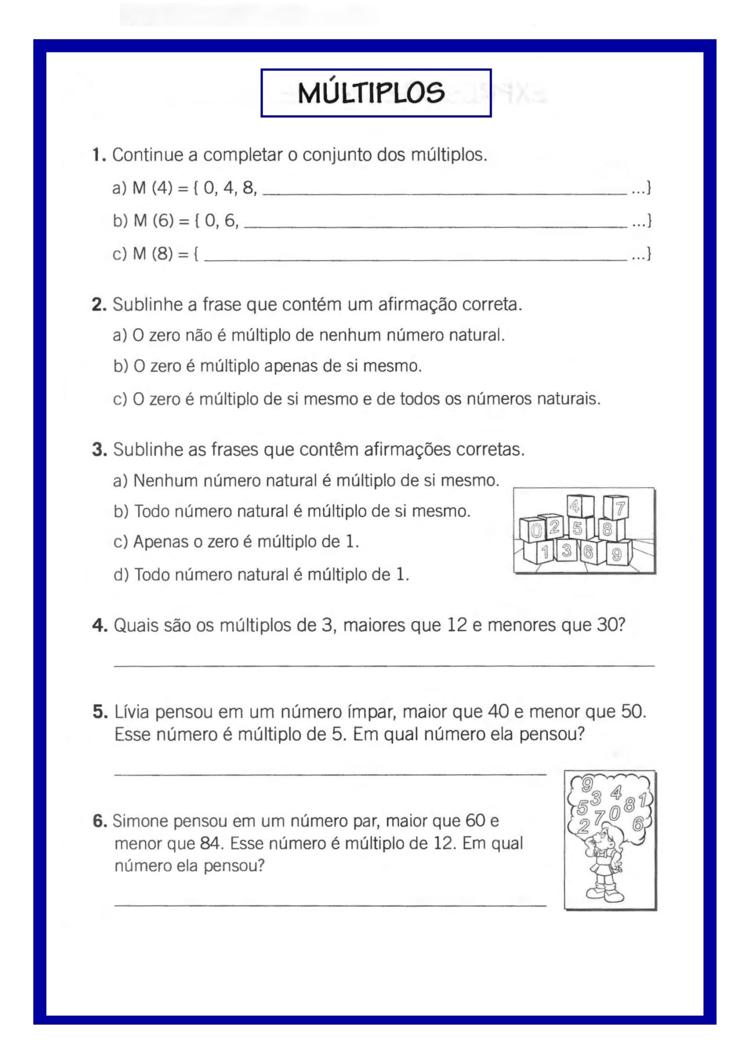 5 Ano MATEM TICA Atividades Envolvendo M ltiplos E Divisores 