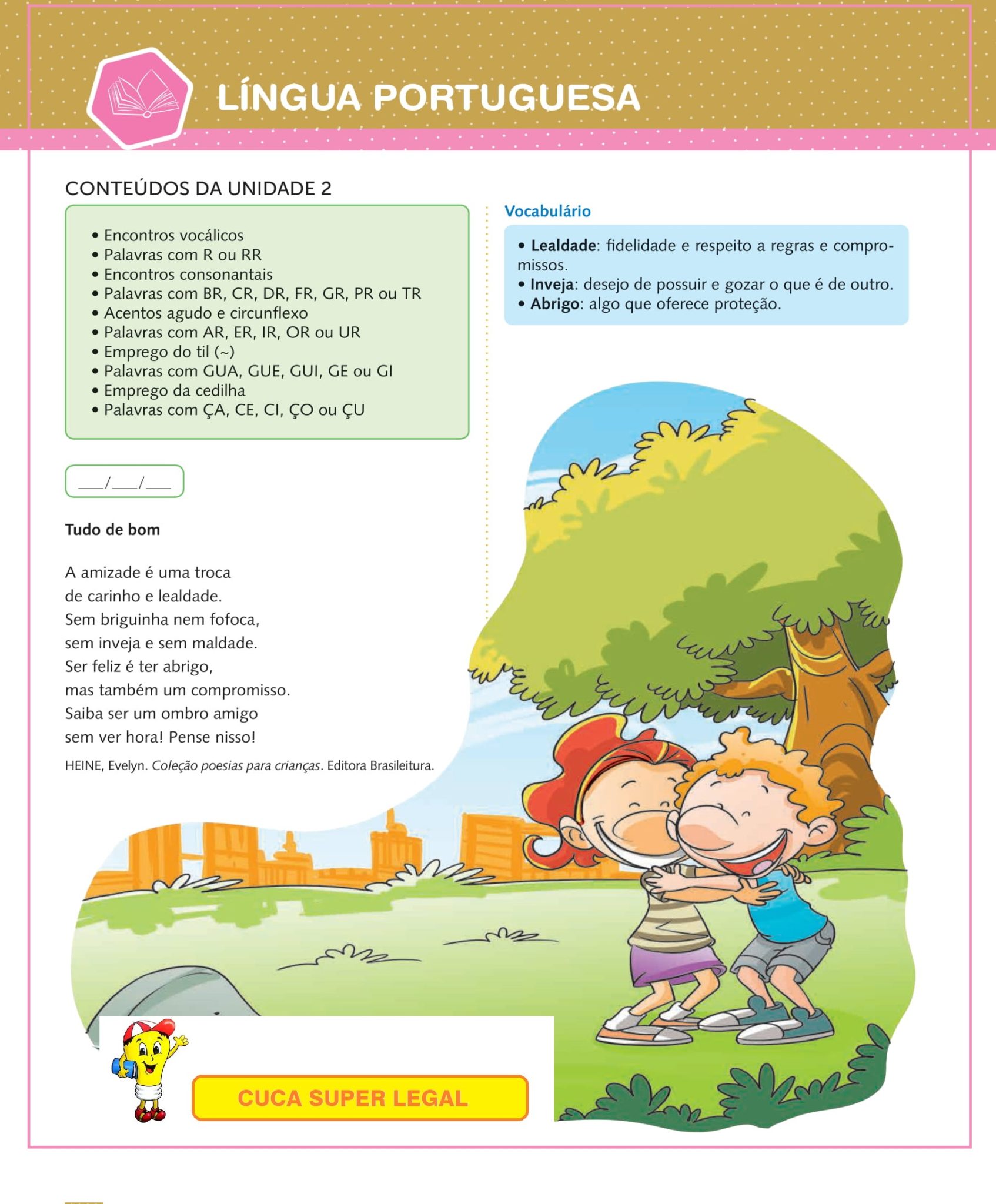 2º ano - Atividades de reforço - língua portuguesa - Cuca Super legal ...
