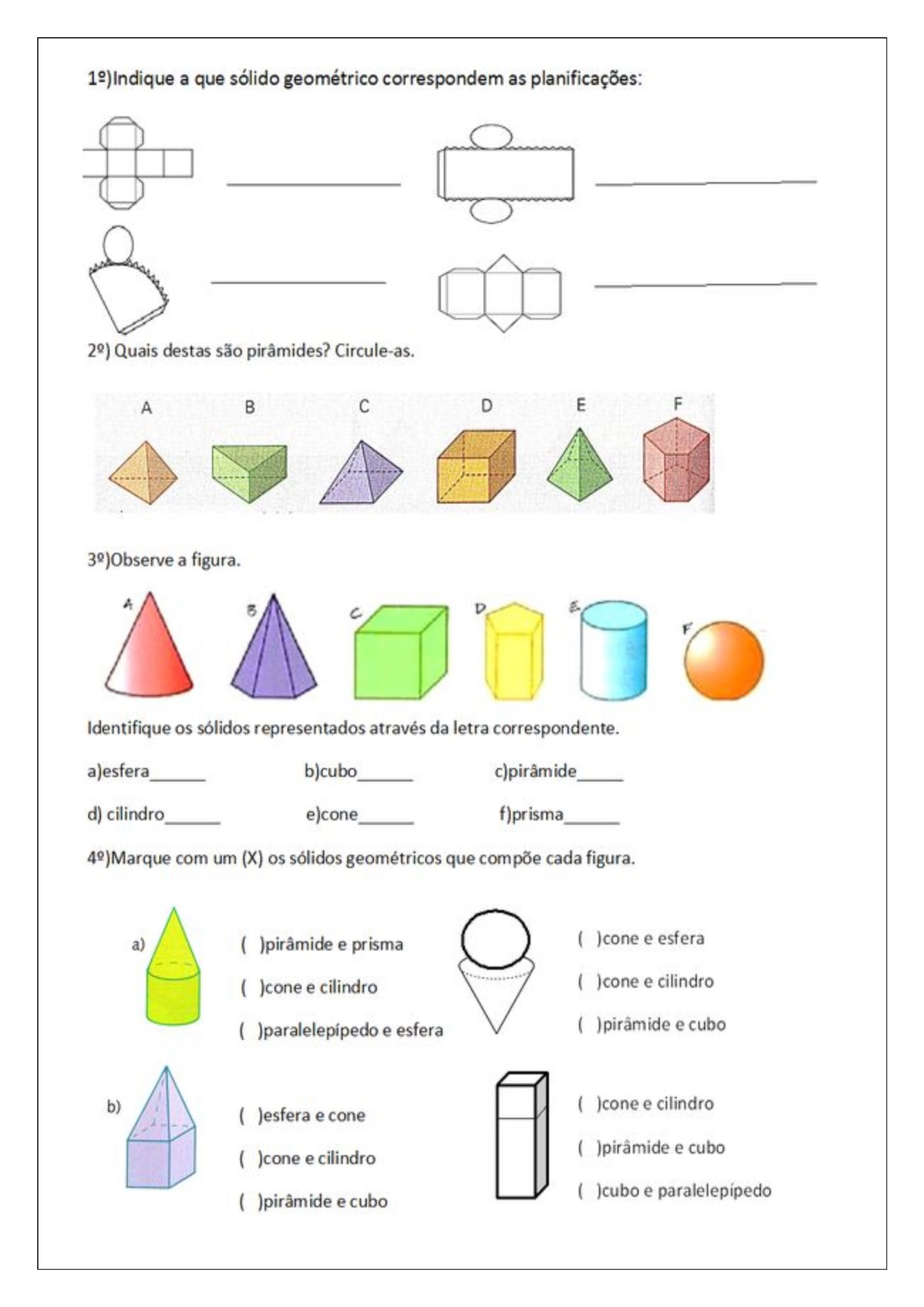 Atividades De Geometria 5 Ano Com Gabarito - HerbsEdu