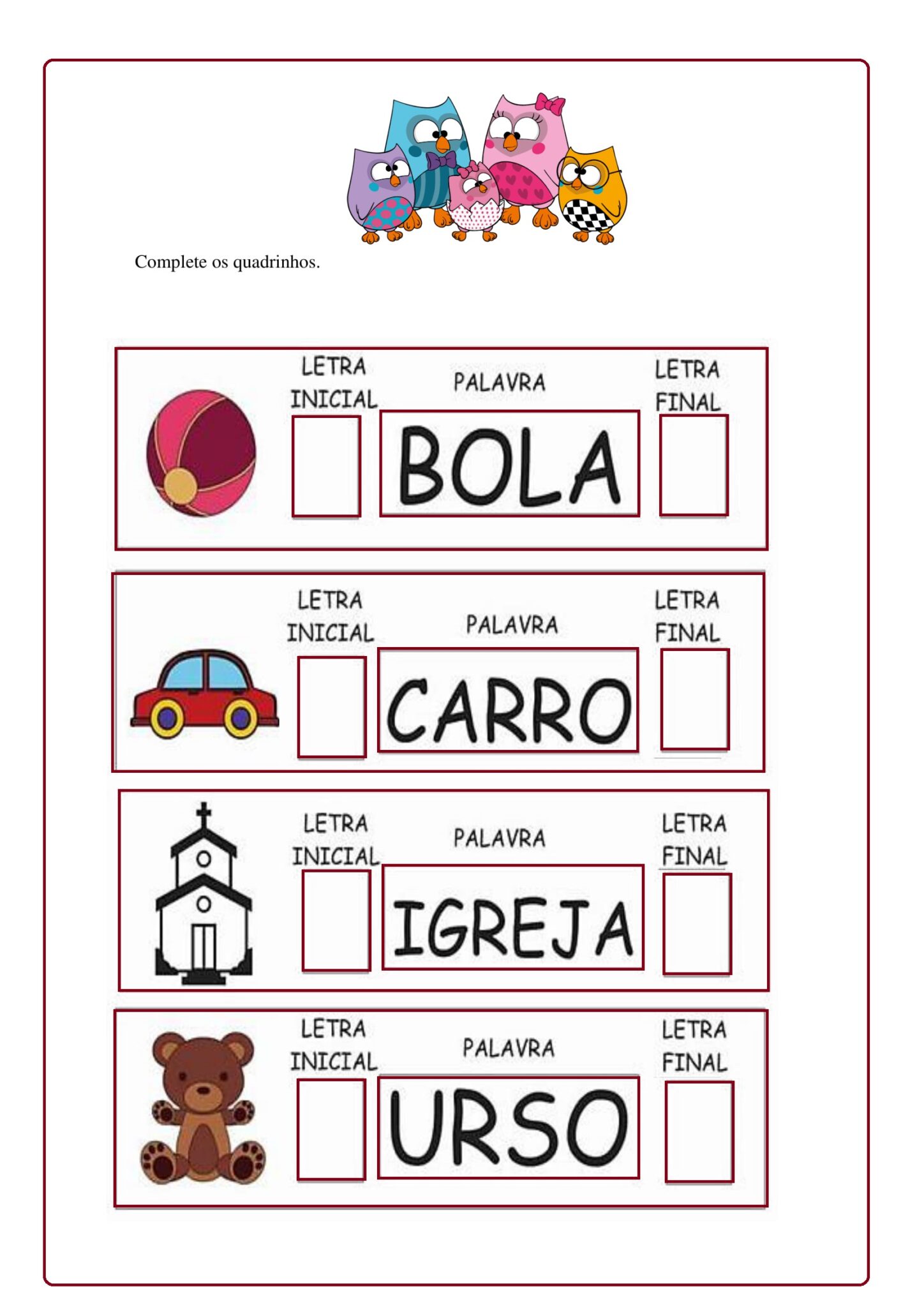 1º ANO - atividades de alfabetização - LETRA P - Cuca Super legal ...