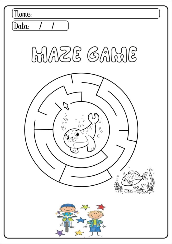 jogo educativo infantil - um labirinto. tarefa de desenvolvimento