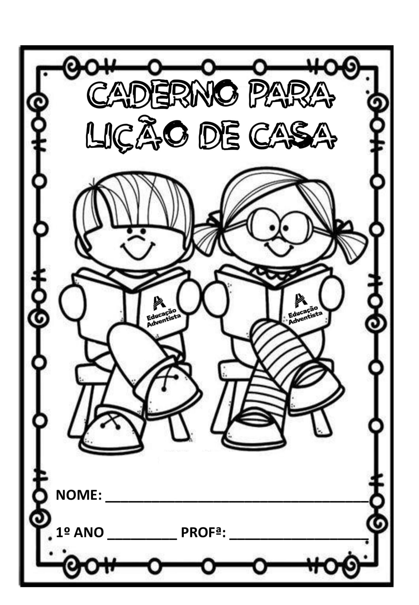 1º ano - CAPINHAS DE CADERNOS PARA COLORIR - Cuca Super legal ...