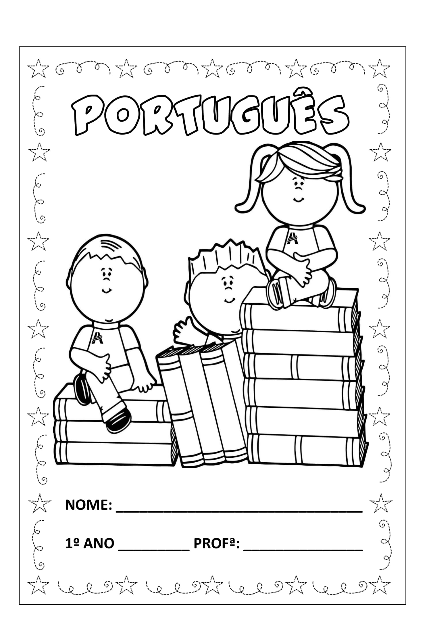 Capas De Cadernos Para Colorir - RETOEDU