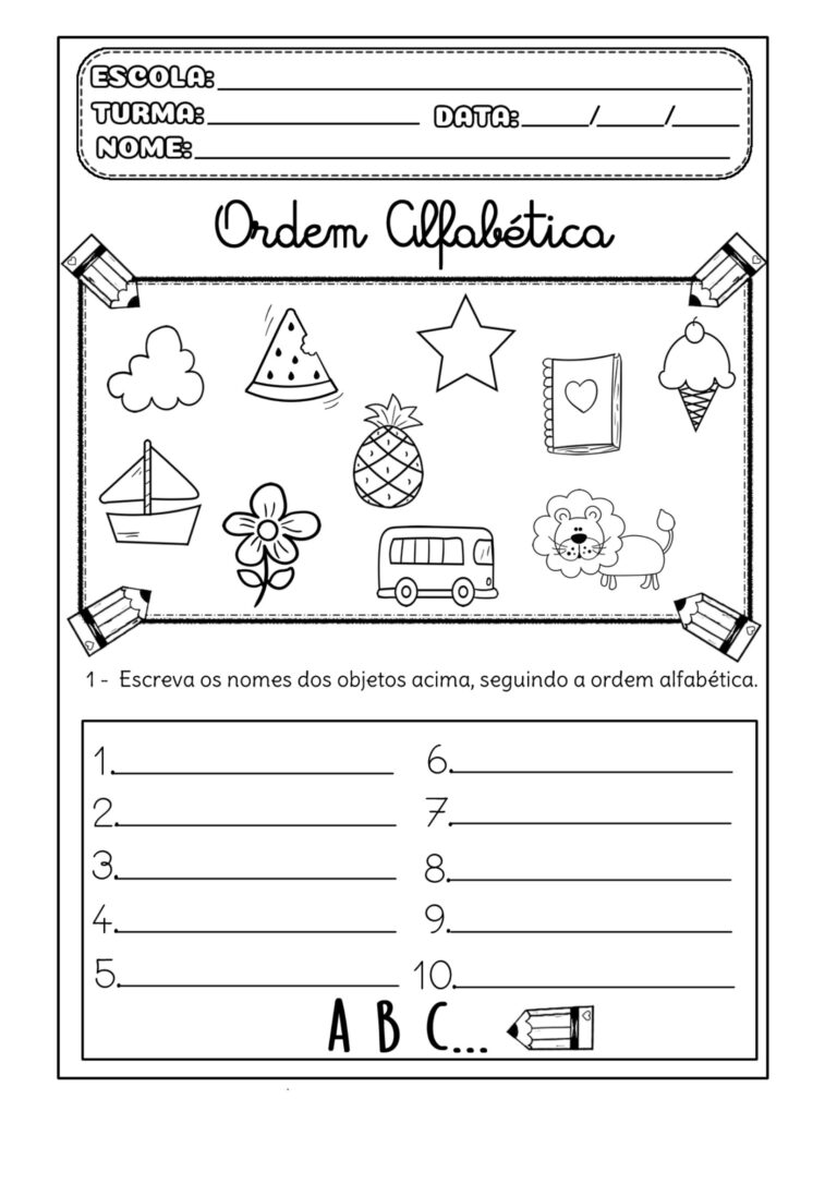 2º ano - Atividades de língua portuguesa - rimas, sequência do alfabeto ...