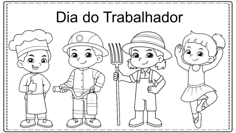 1º de maio - Dia do trabalho - Desenhos para colorir - Cuca Super legal ...