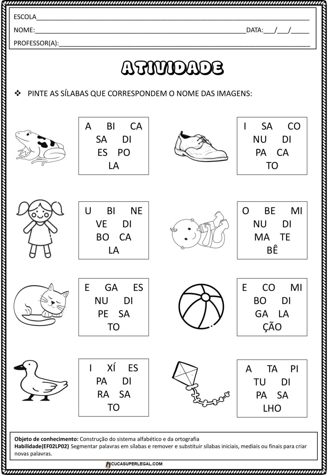 2º ANO -SEQUÊNCIA DIDÁTICA DE LÍNGUA PORTUGUESA - REFORÇO - Cuca Super ...