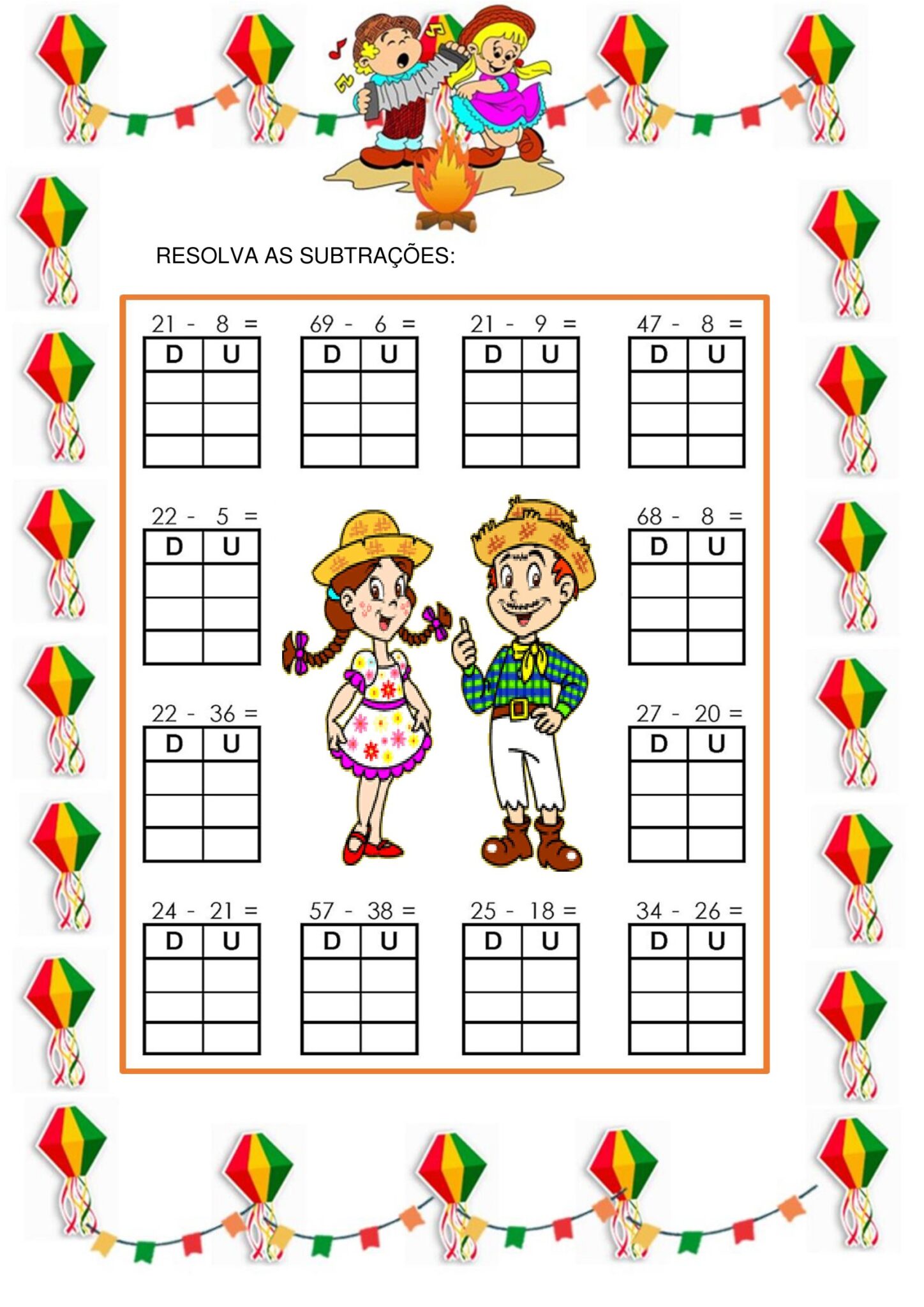 2º ano - Atividades juninas de matemática - Cuca Super legal - Educação ...