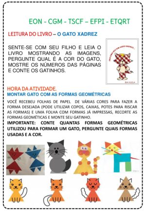 sequência didática gato xadrez - Pedagogia