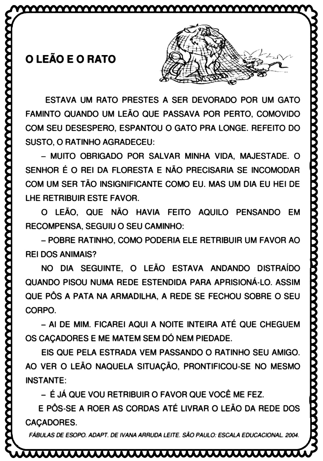 3º ao 5º ano - Folclore - leitura e interpretação de fábula - Cuca ...