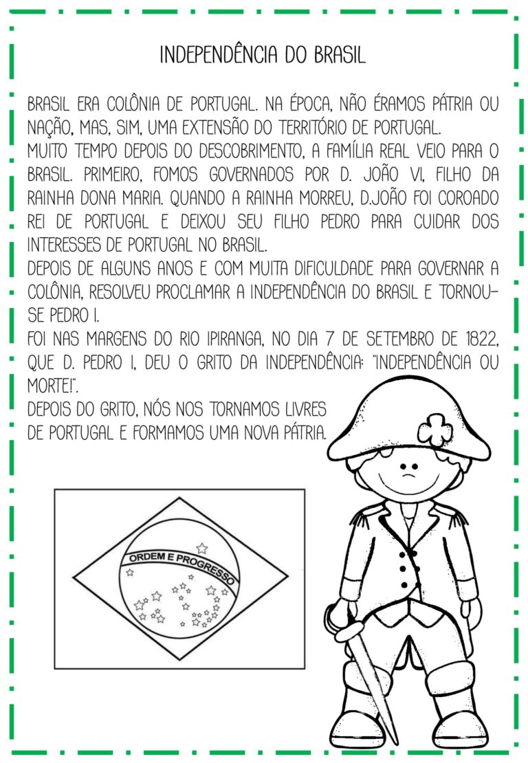3º ao 5º ano - Atividades sobre a Independência do Brasil - Cuca Super ...