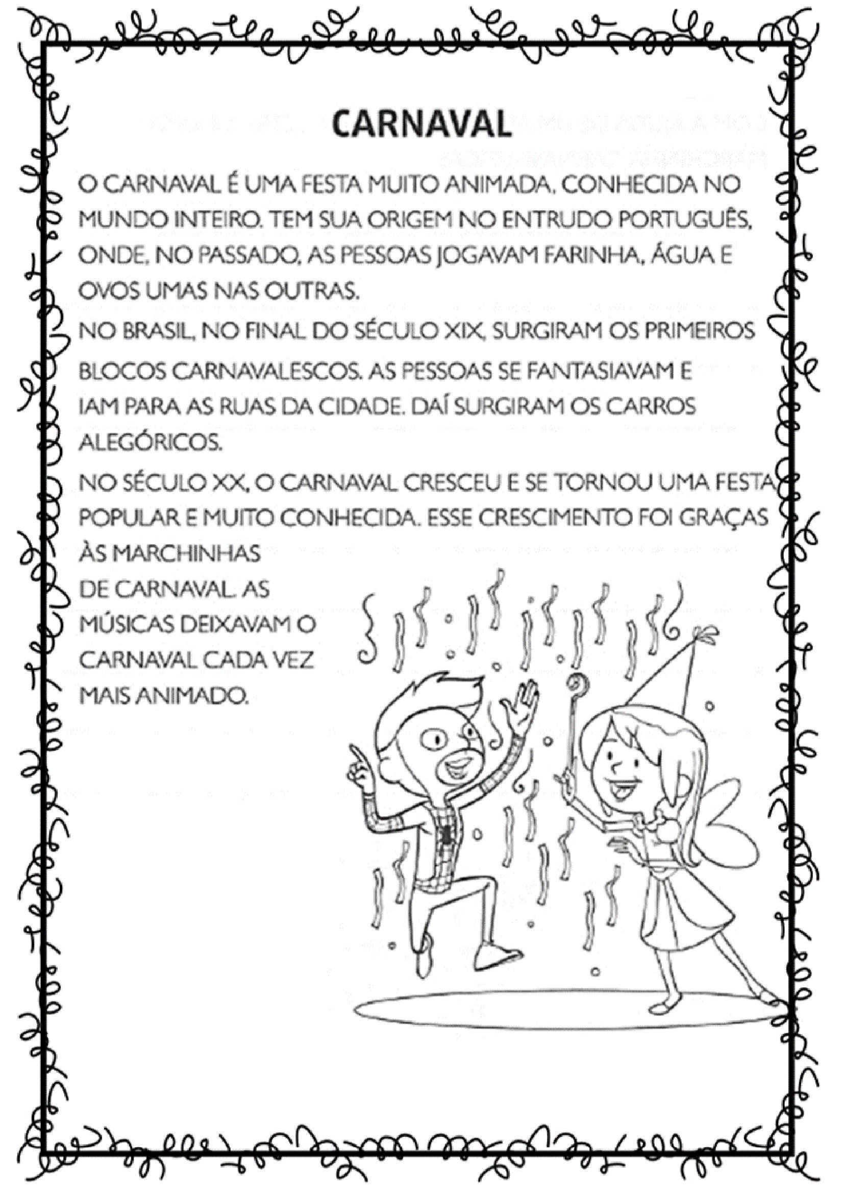 Texto Sobre A Origem Do Carnaval Com Interpretação - MAGEDU