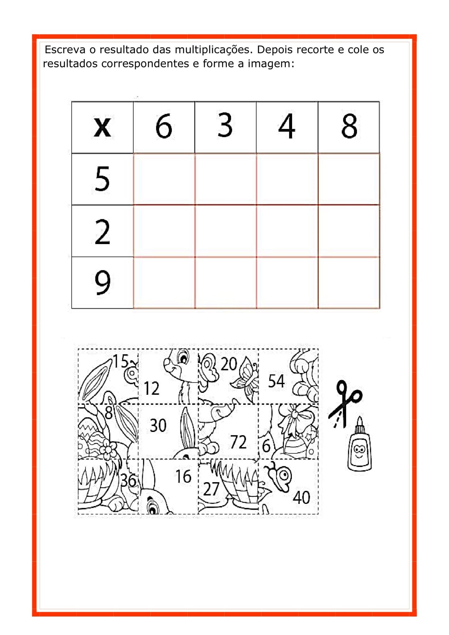 2º ao 5º ano - ATIVIDADES DE QUEBRA - CABEÇAS - MULTIPLICAÇÃO - Cuca ...