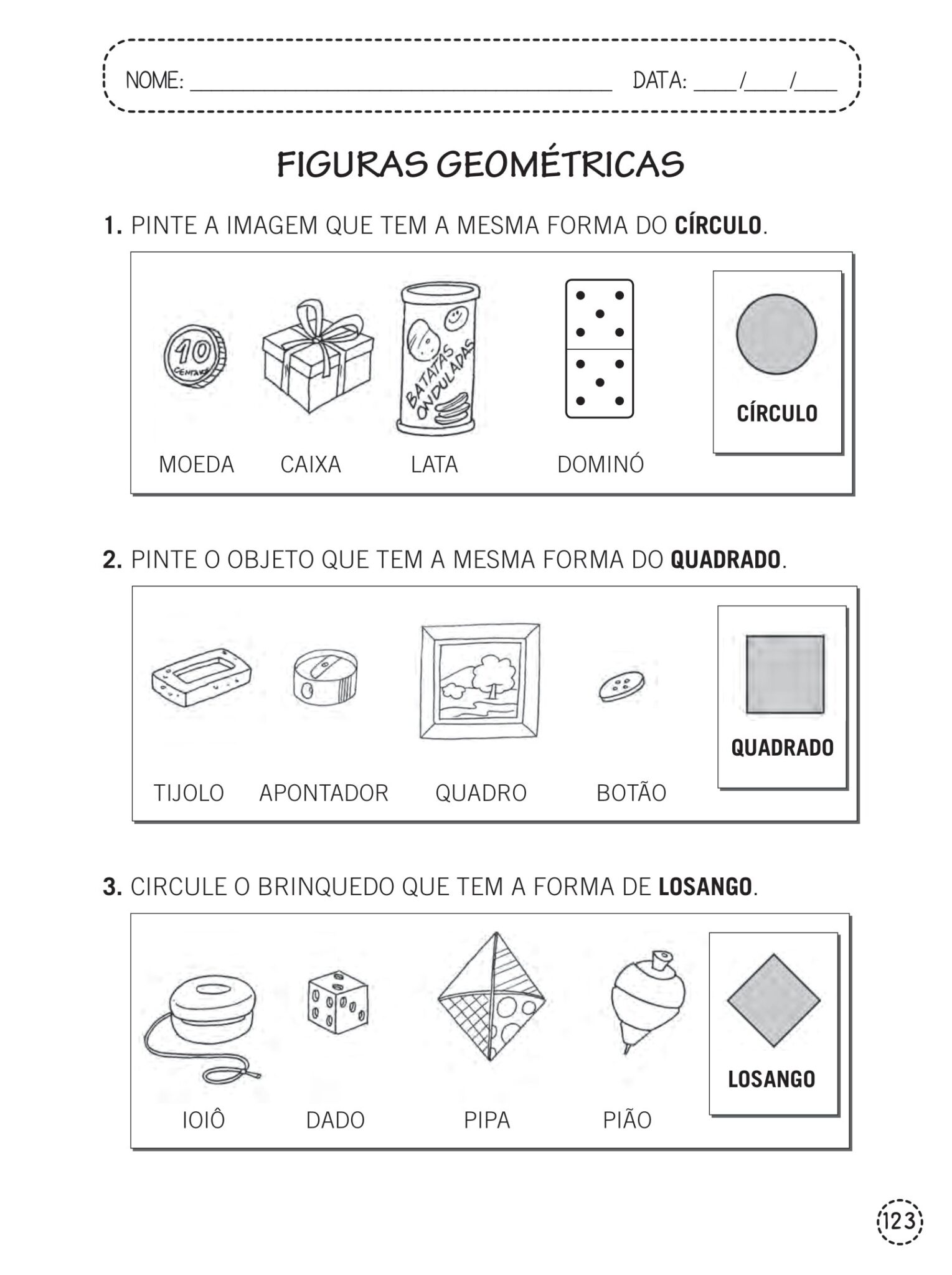 1º ano - Atividades de matemática - Geometria - Cuca Super legal ...
