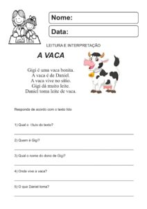 1º e 2º ANO - Atividades de leitura e interpretação de textos - Cuca ...