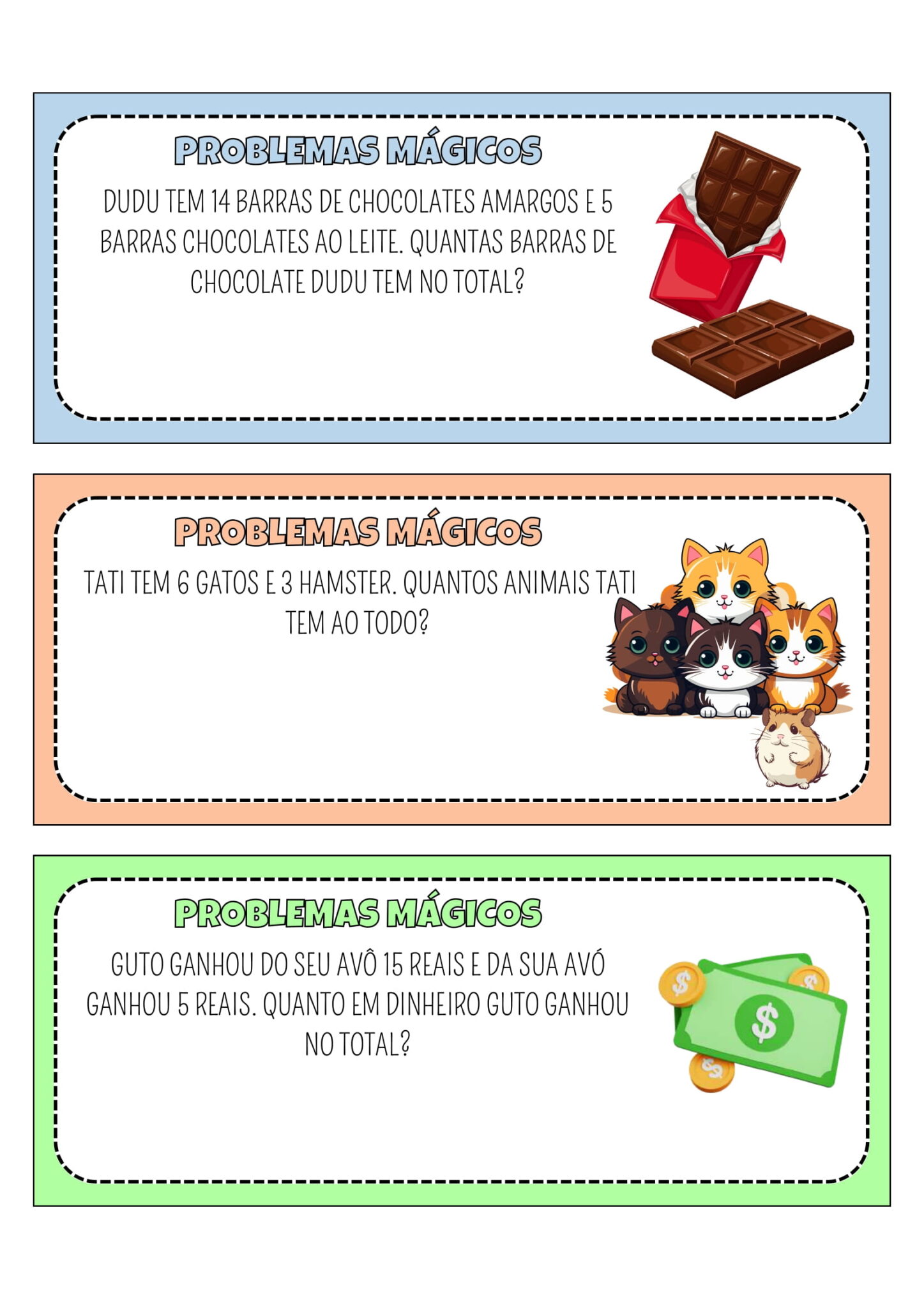 1º Ano Atividades De Matemática Probleminhas Cuca Super Legal