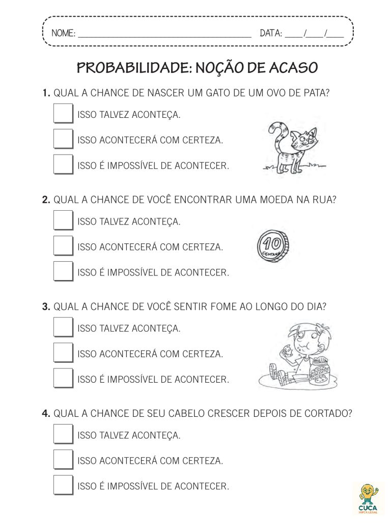 1º ano - Atividades de matemática - gráficos, probabilidade e outras ...